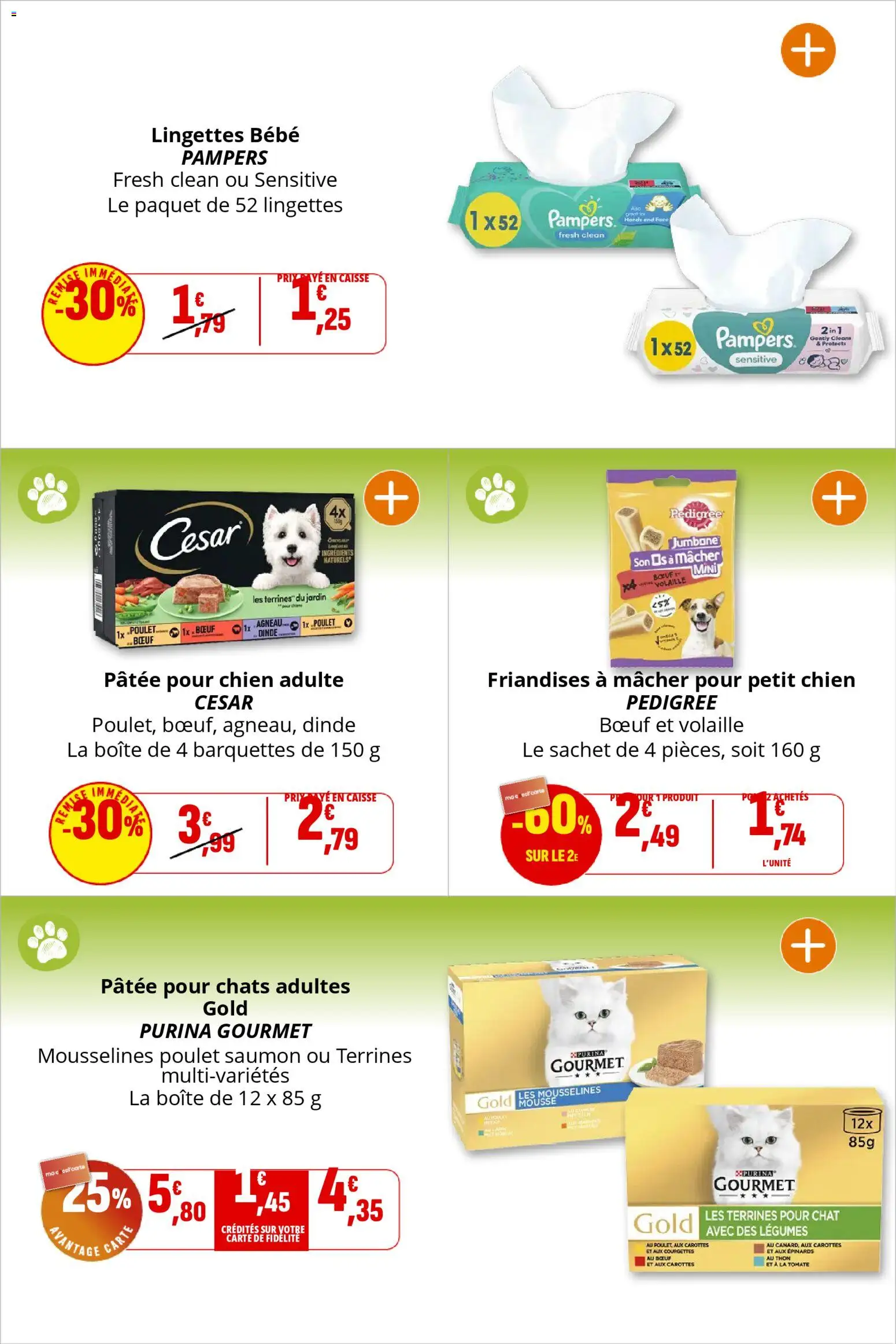 {H1} | Page: 42 | Produits: Pampers, Agneau, Volaille, Thon