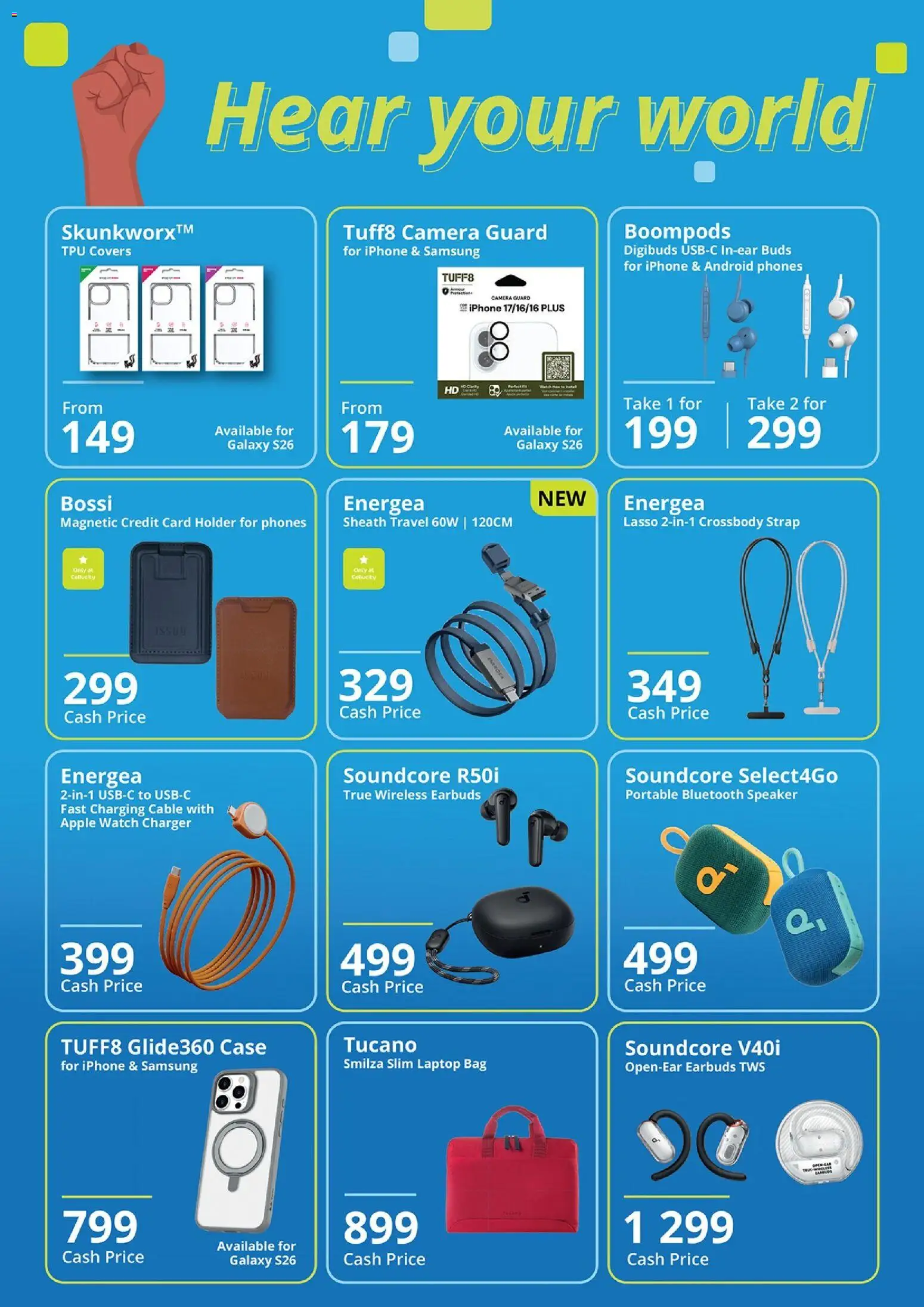 New Cellucity catalogue – valid from 06.03.2026 | Page: 4 | Products: Watch, Camera, Cable, Bag