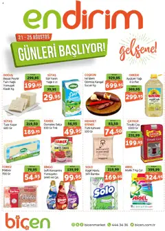 21.08.2025 tarihinden itibaren geçerli olan Biçen Market kataloğu önizlemesi