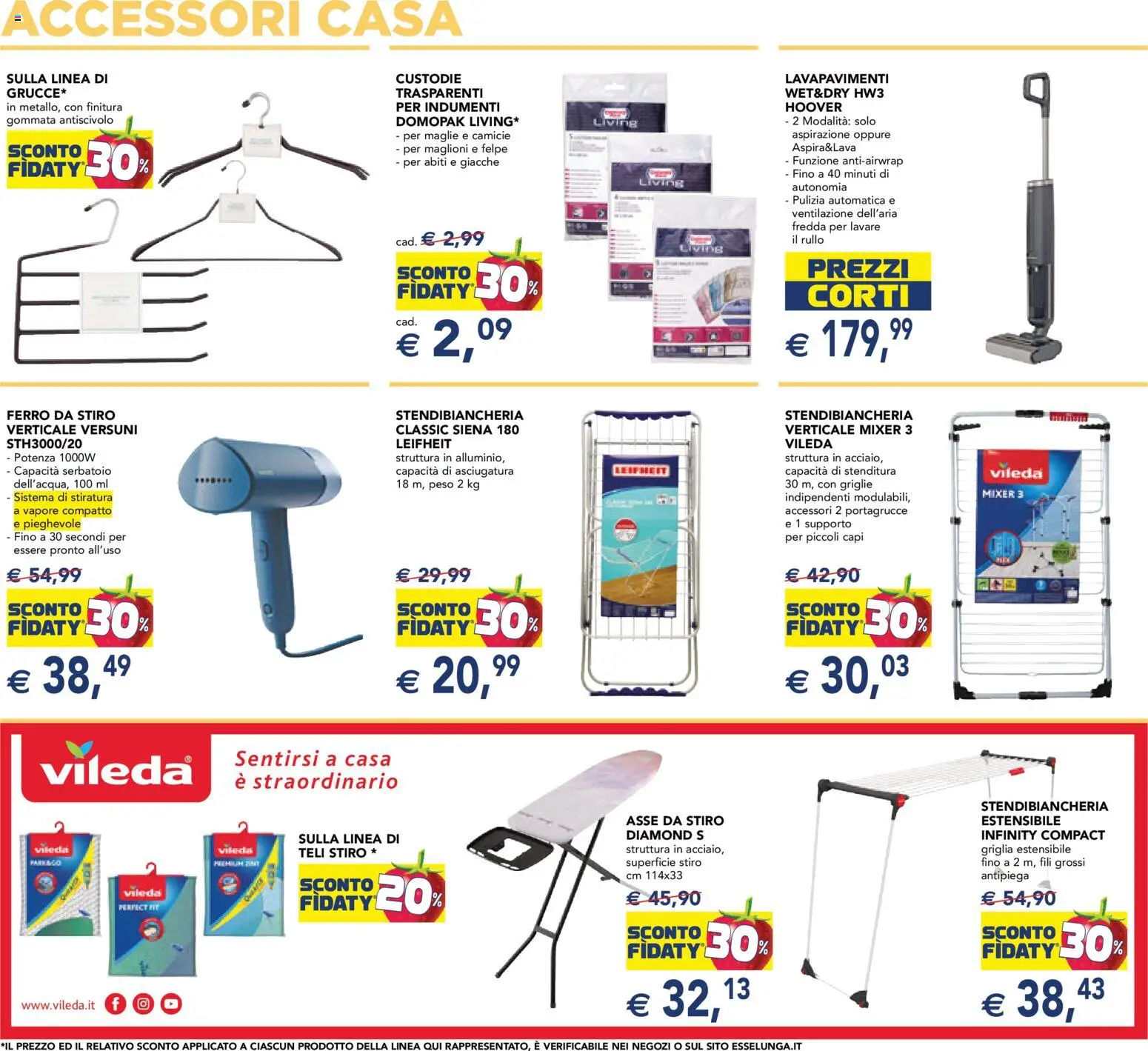 Volantino Esselunga S del 12.03.2026 | Pagina: 11 | Prodotti: Rullo, Abiti, Stendibiancheria, Mixer