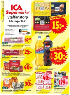 ICA Supermarket - Staffanstorp - Förhandsvisning av reklamblad från butik ICA Supermarket aktuell från 20.10.2025