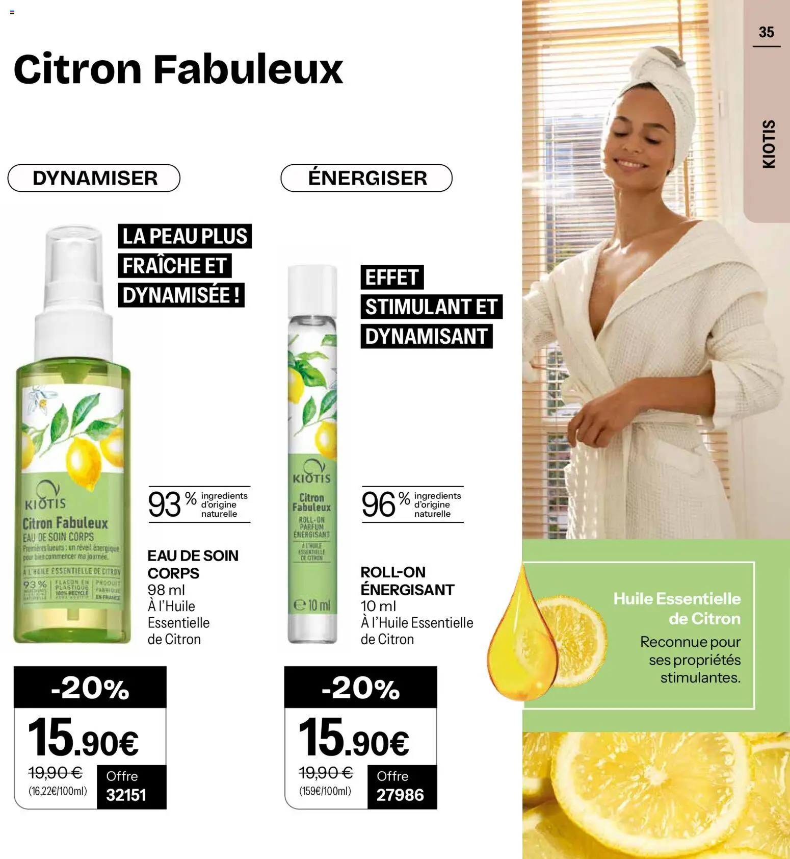{H1} | Page: 35 | Produits: Citron, Réveil, Parfum, Huile