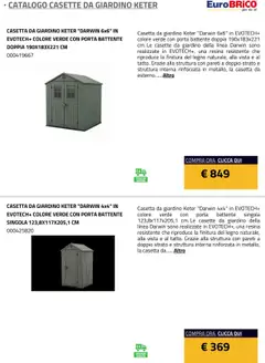 Anteprima del volantino Eurobrico Casette da Giardino Keter catalogo valido a partire dal 23.07.2025 | Pagina: 16 | Prodotti: Casette da Giardino