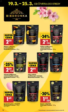 Biedronka leták platný od 19.03.2026 | Strana: 16 | Produkty: Jahody, Mango, Maliny