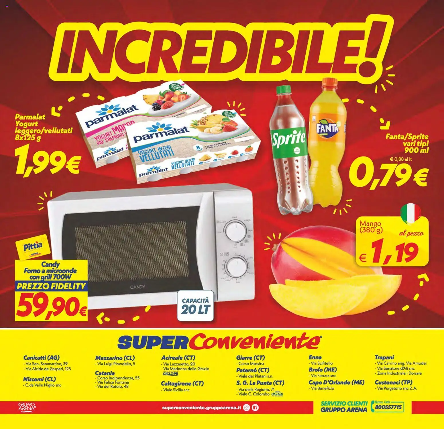 Volantino SuperConveniente del 06.03.2026 | Pagina: 24 | Prodotti: Mango, Forno a microonde, Fanta, Forno