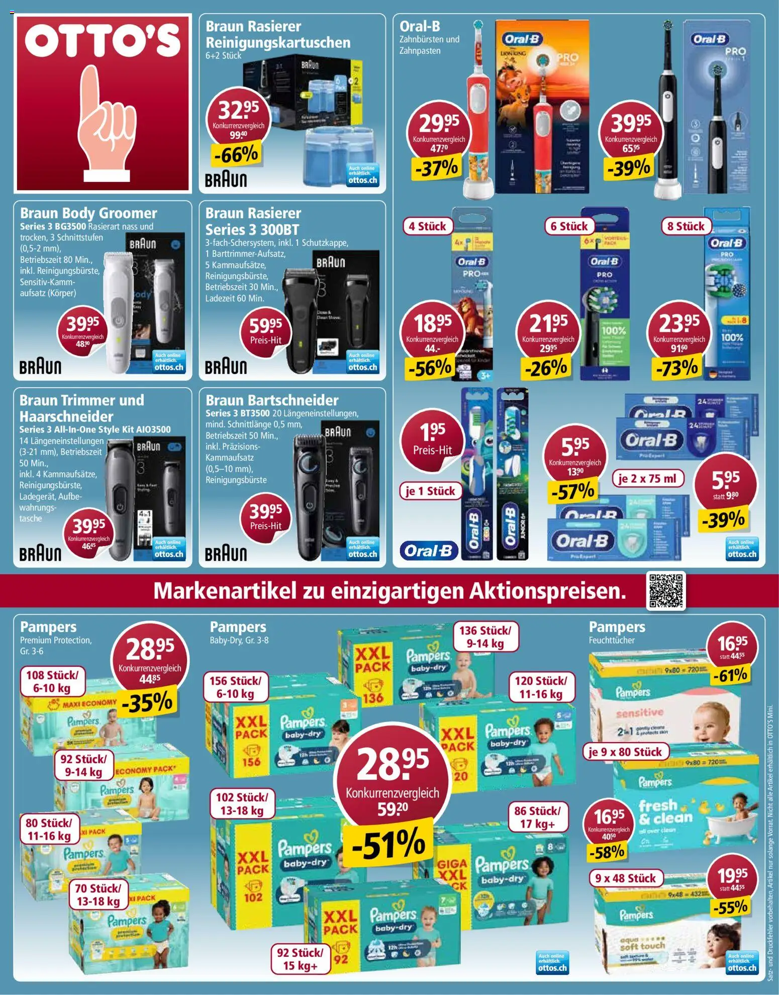 Otto's Aktionen – gültig ab 23.02.2026 | Seite: 12 | Produkte: Rasierer, Tasche, Pampers