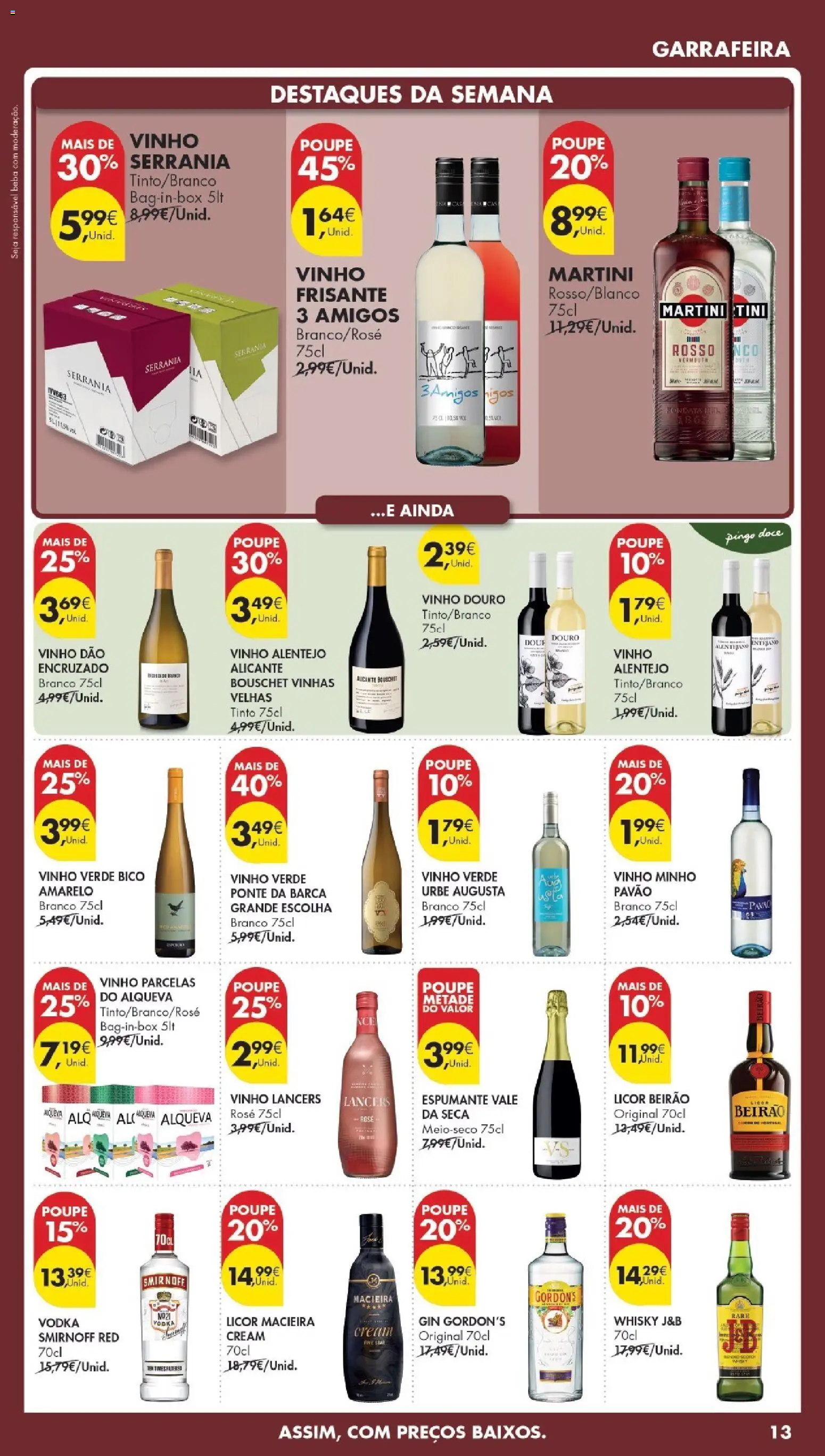 Pingo Doce Poupe Esta Semana Madeira │ válido de 14.04.2026 | Página: 13 | Produtos: Whisky, Espumante, Licor, Macieira cream