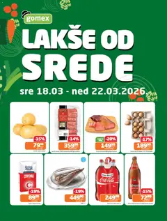 Gomex katalog Lakše od srede - pregled Gomex kataloga - važi od 18.03.2026