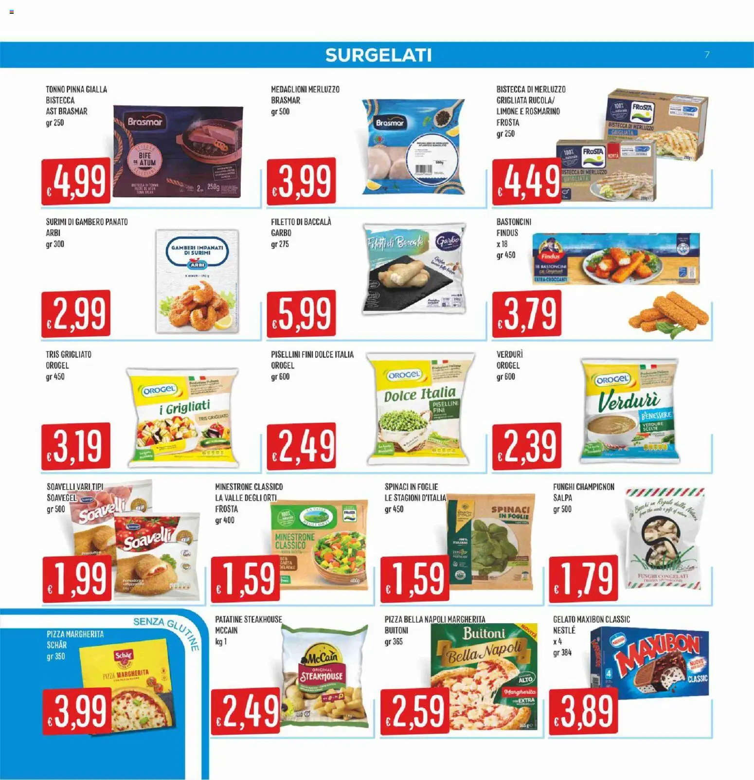 Volantino SISA del 22.01.2026 | Pagina: 7 | Prodotti: Merluzzo, Pomodoro, Limone, Tonno