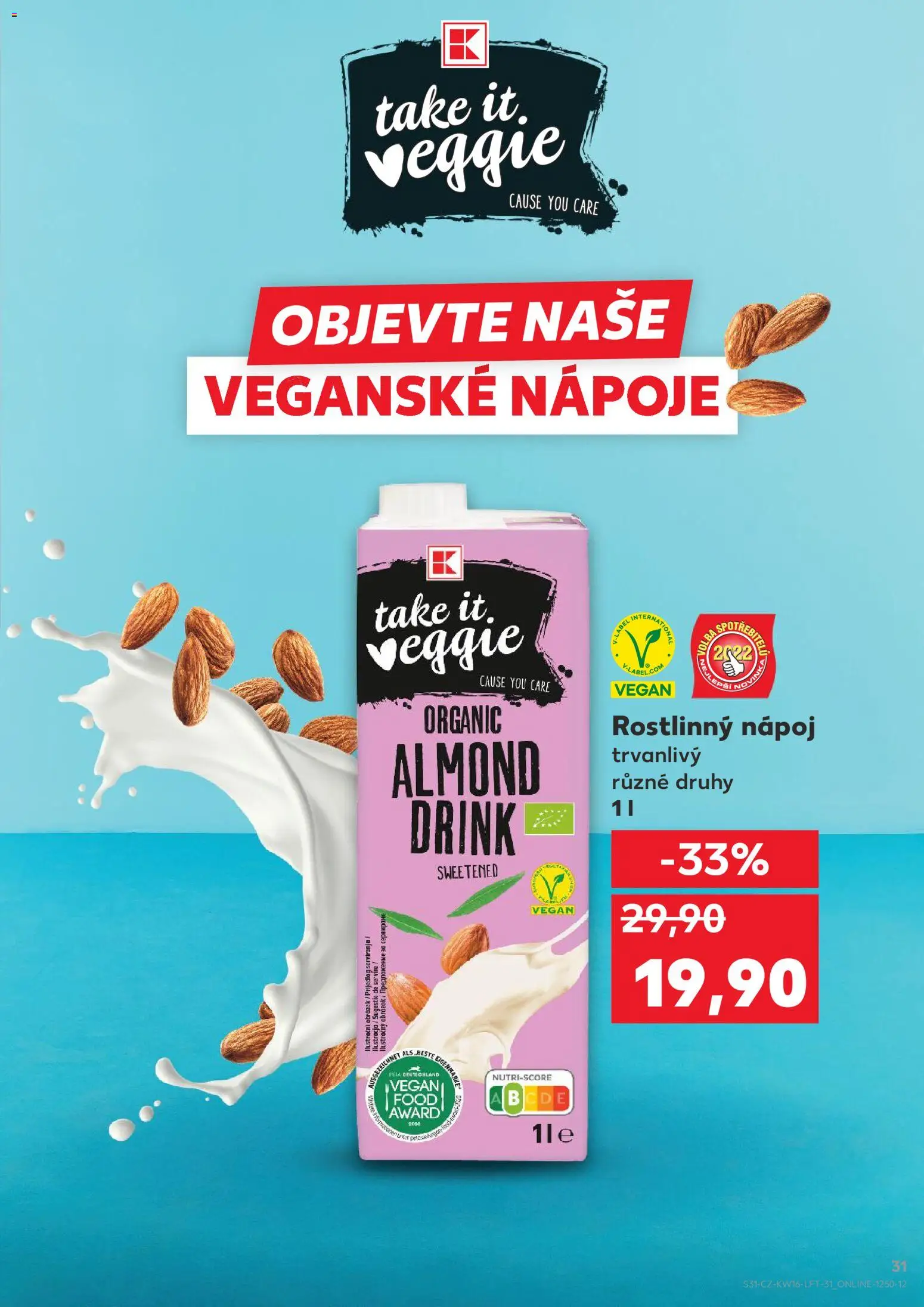 Kaufland leták od 15.04.2026 | Strana: 31 | Produkty: Veggie, Vegan, Take It Veggie