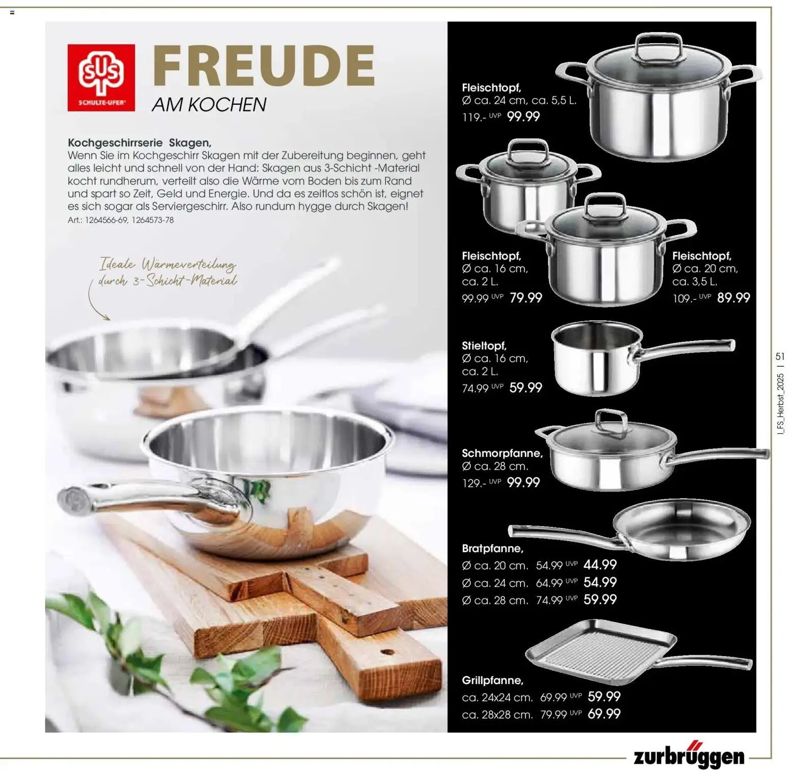 Zurbrüggen - Zurbrüggen: Raum für neue Lieblingsstücke – gültig ab 19.10.2025 | Seite: 51