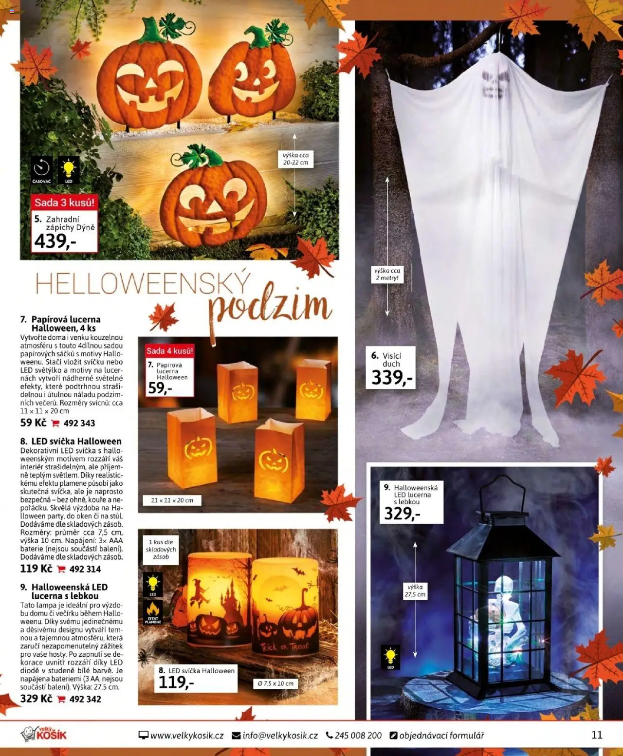 Velký Košík katalog září od 01.09.2025 | Strana: 11 | Produkty: Košík, Svíčka, Časovač, Baterie