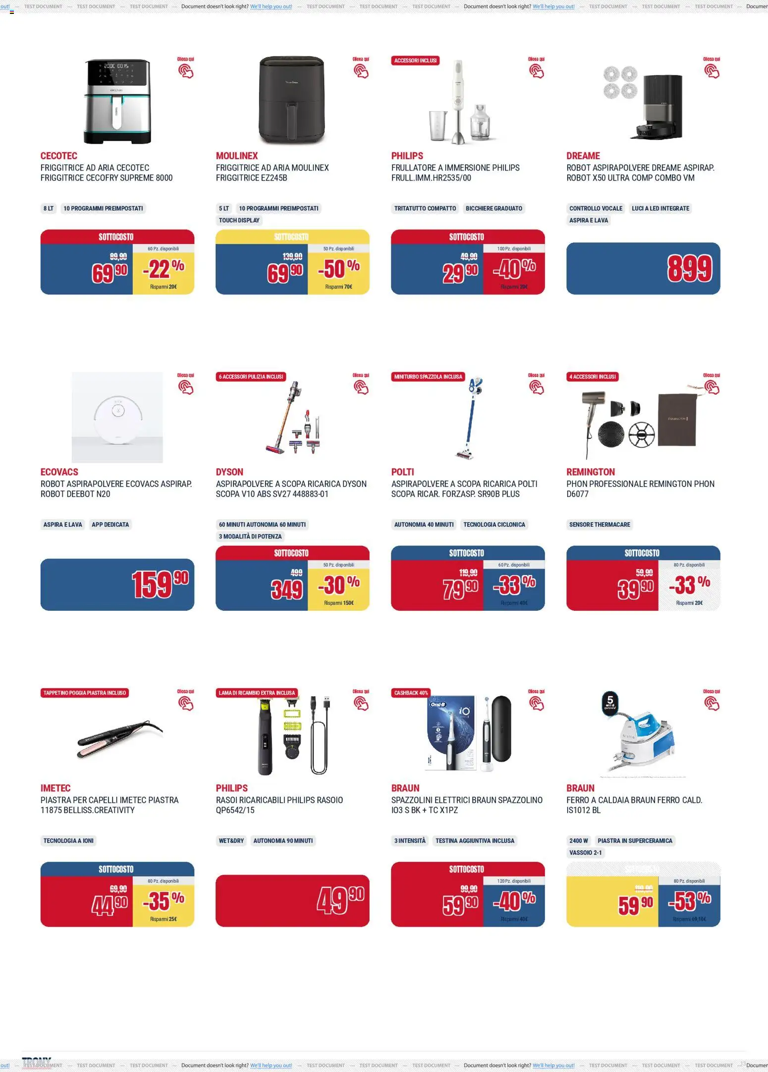 Volantino Trony del 13.12.2025 | Pagina: 13 | Prodotti: Friggitrice ad aria, Robot aspirapolvere, Scopa, Friggitrice