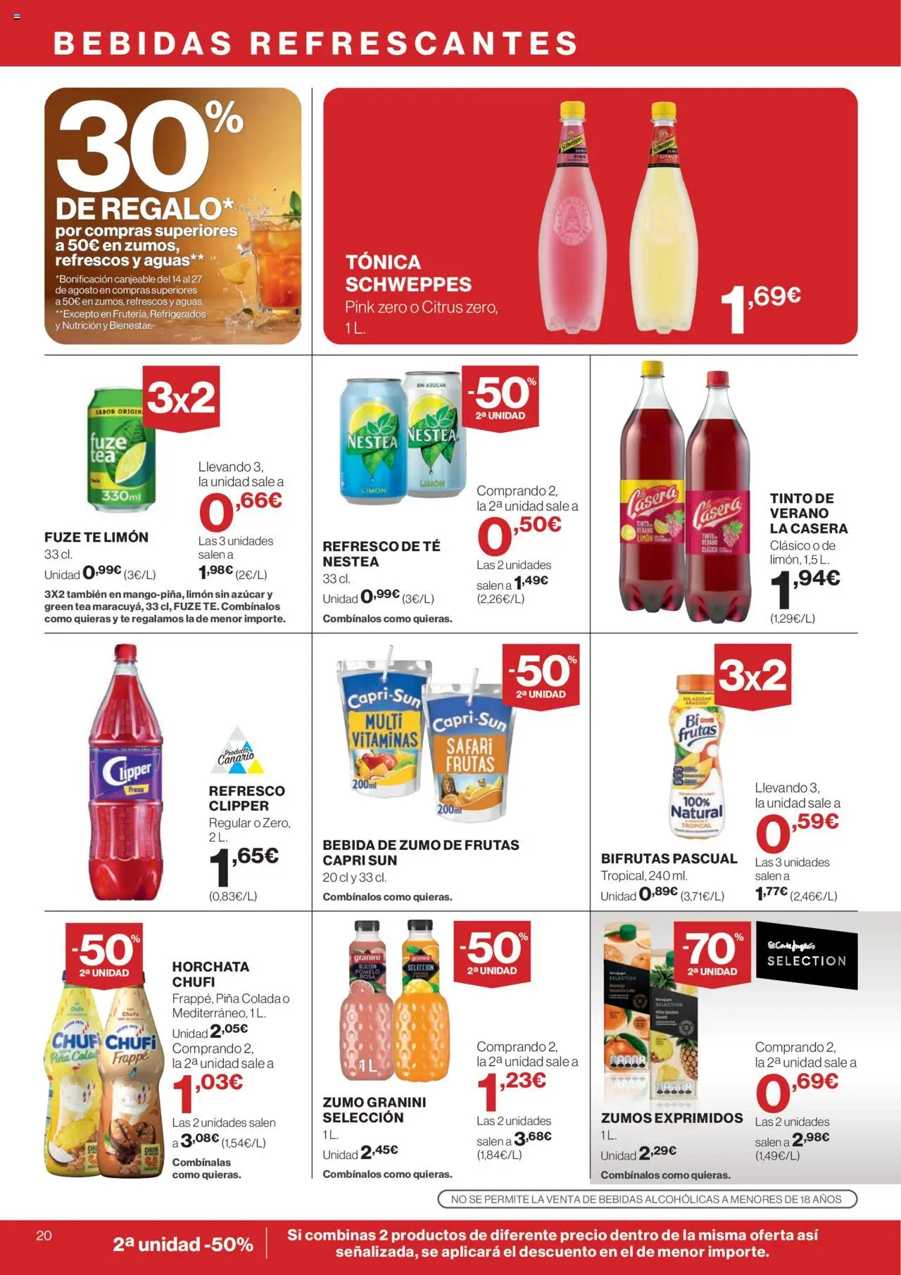 Supercor Exprés Canarias │ válido desde el 31.07.2025 | Página: 20 | Productos: Piña, Ροζ πιπέρι, Té