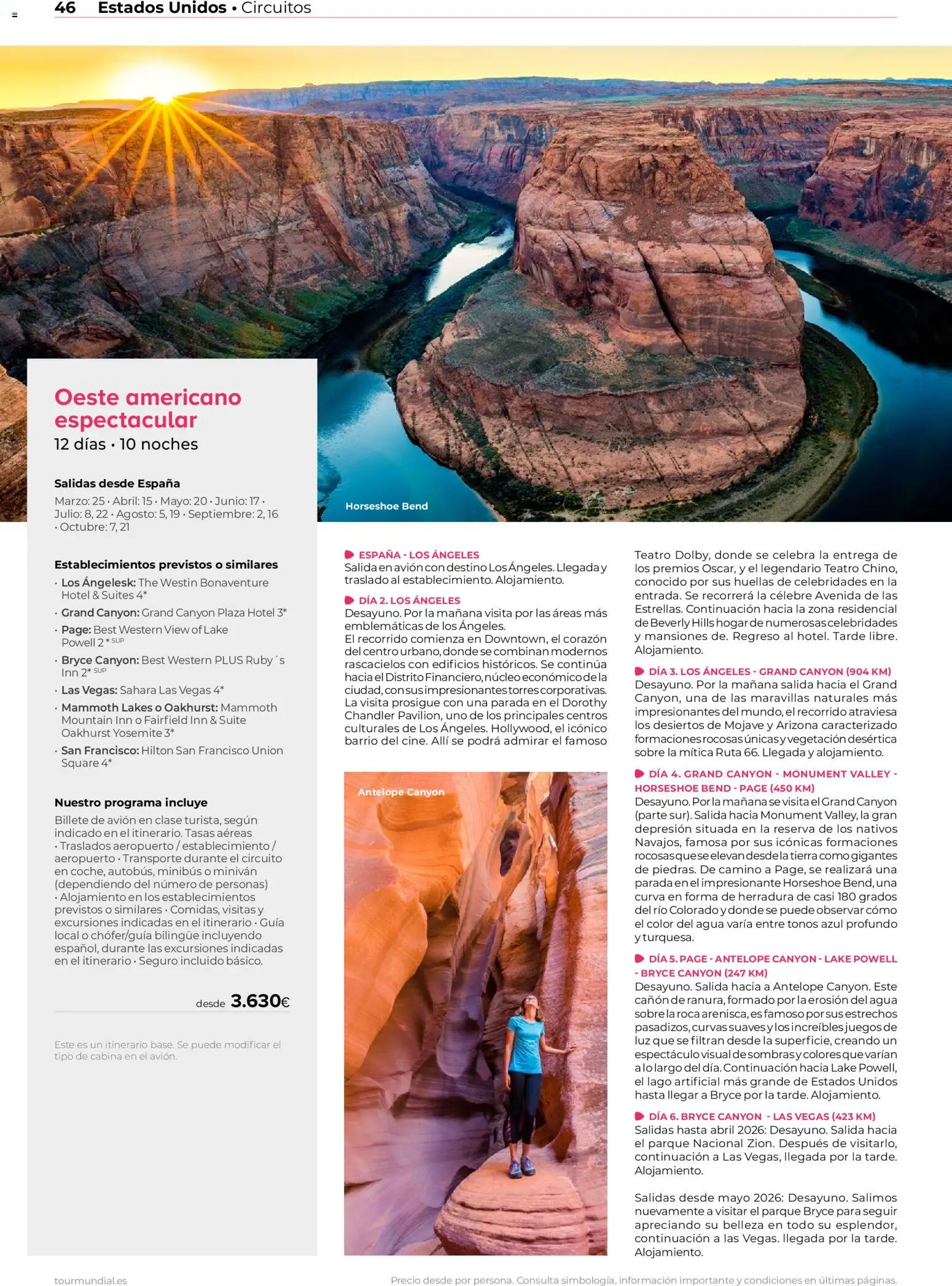 Viajes El Corte Inglés Norteamérica y Caribe │ válido desde el 01.01.2026 | Página: 46