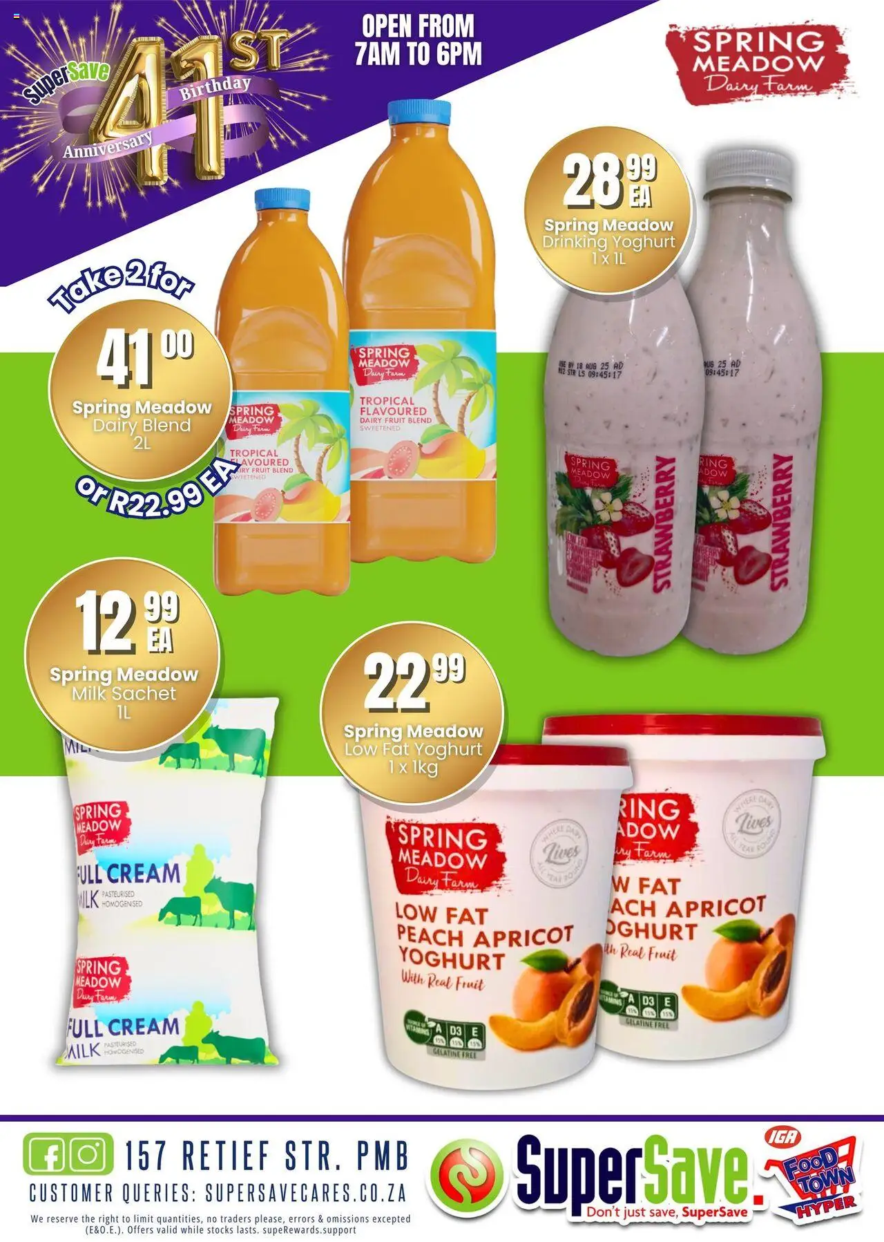 New Super Save catalogue – valid from 17.10.2025 | Page: 15 | Products: Yoghurt, Cream, Fruit, Dairy blend