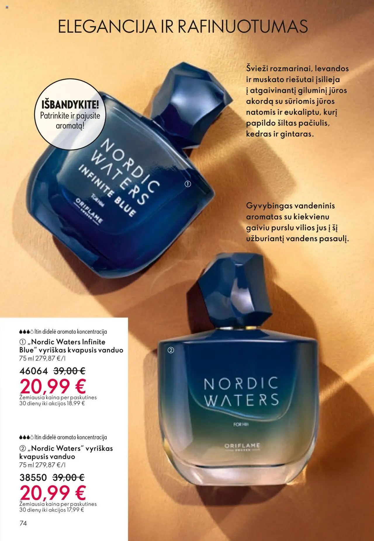 Oriflame akcijos nuo 08.10.2025 | Puslapis: 74 | Prekių: Riešutai, Kvapusis vanduo