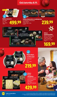 Deluxe cheesecake sa medenjacima, Sa čokoladom ili karamelom, Sadrži alkohol, 2 x 90 g - pregled Lidl kataloga - važi od 06.11.2025 | Strana: 36