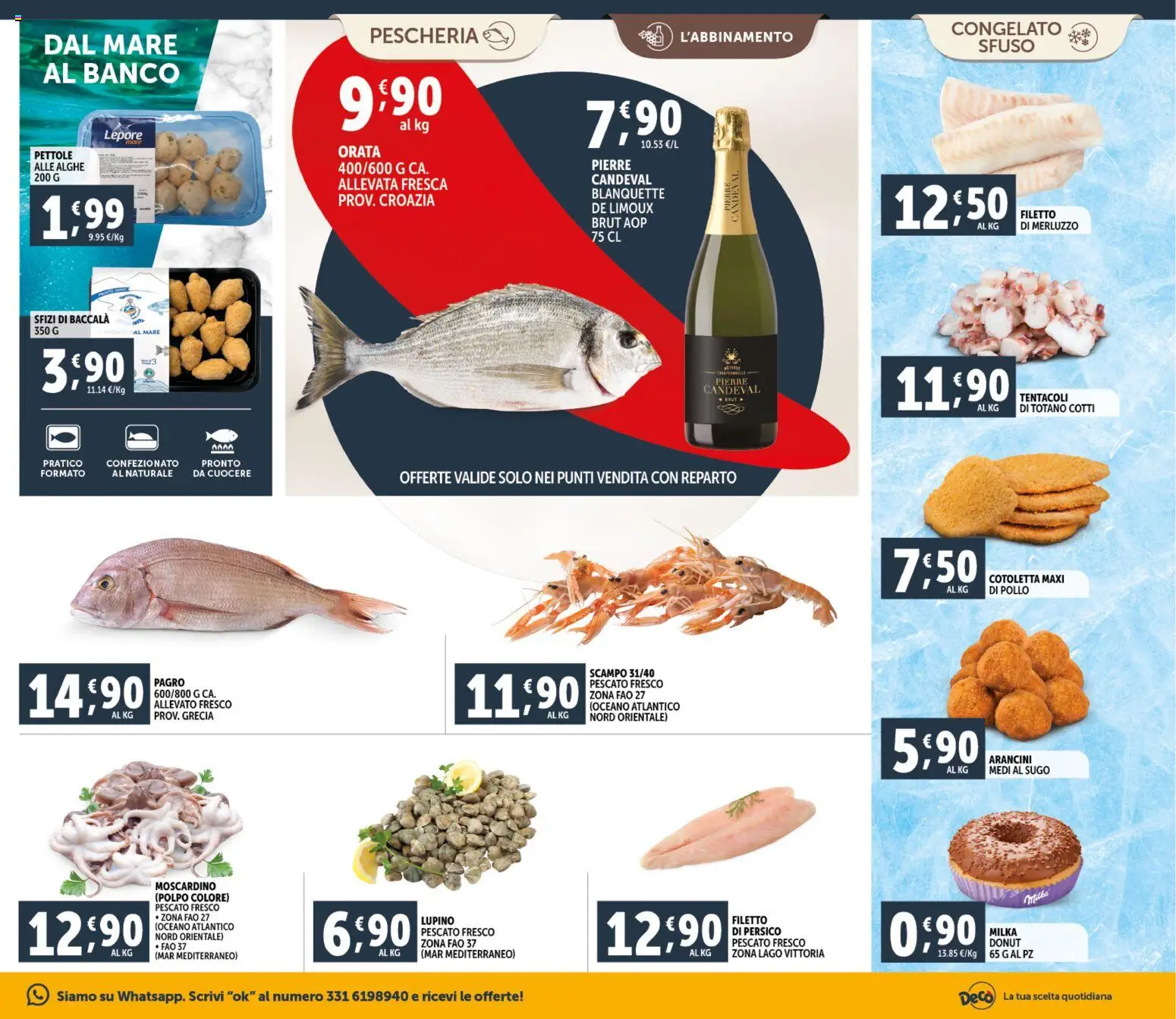 Volantino Decò del 20.01.2026 | Pagina: 7 | Prodotti: Pollo, Merluzzo, Orata, Sugo