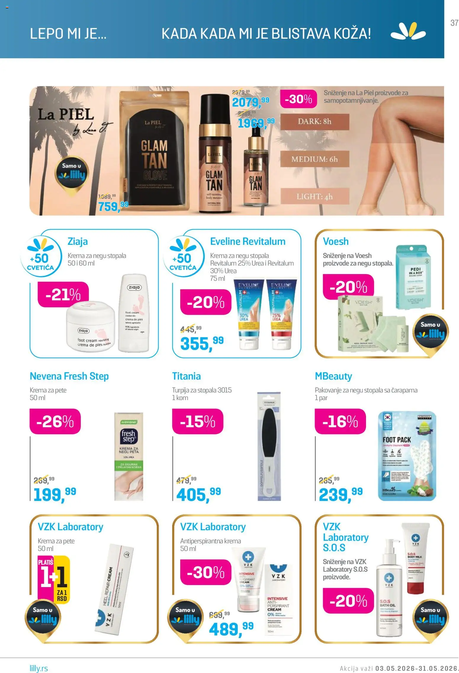 Lilly drogerie katalog - važi od 01.05.2026 | Strana: 37 | Proizvode: Krema, Pakovanje