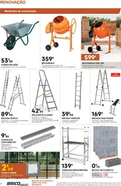 Pré-visualização BricoMarché folheto válido de 22.01.2026 | Página: 18 | Produtos: Escada, Balde, Cimento