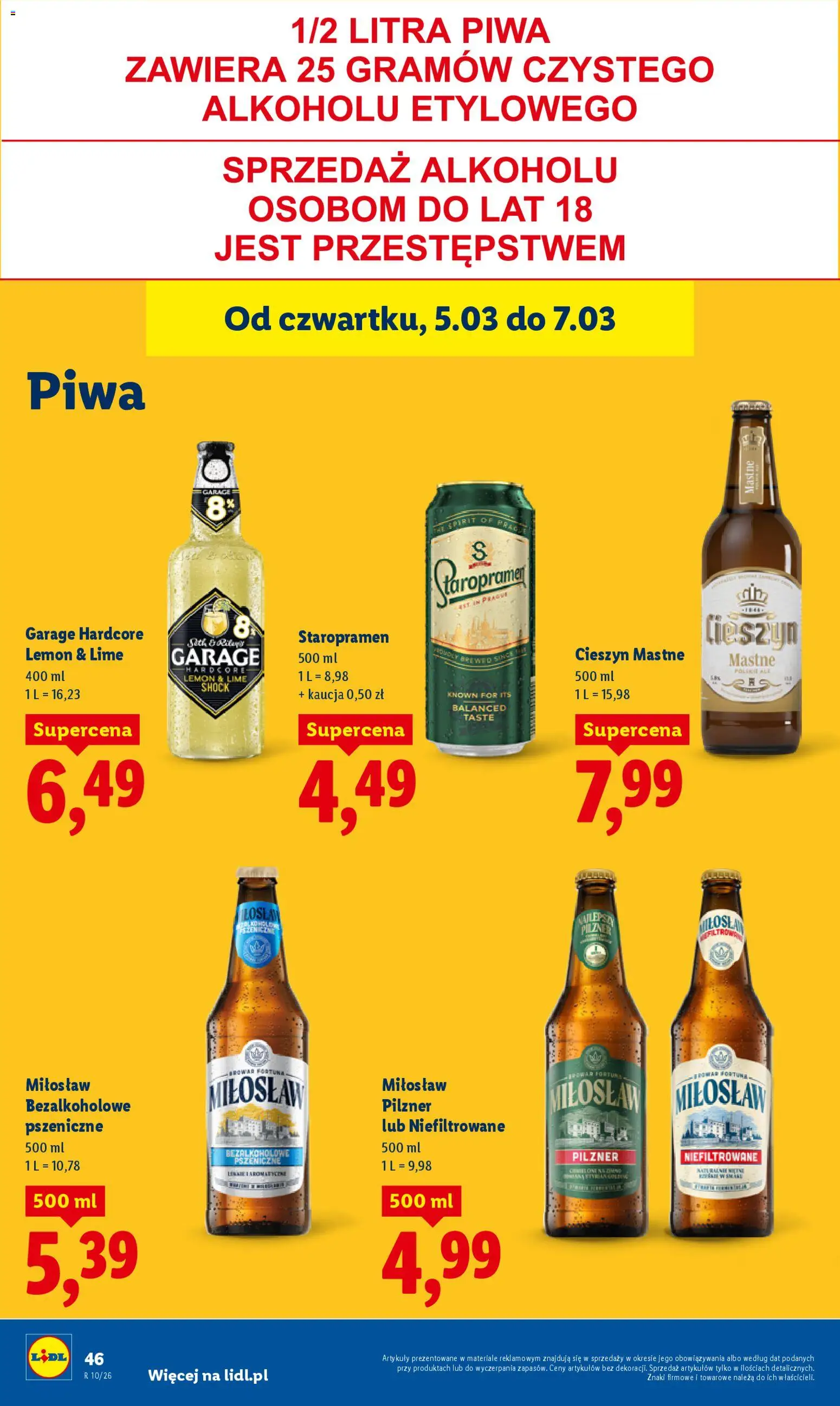 Lidl Polsko leták od 05.03.2026 | Strana: 60 | Produkty: Staropramen