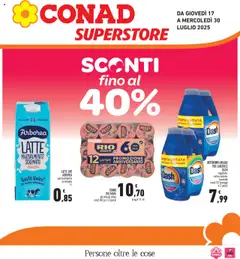 Anteprima del volantino Conad Superstore Piemonte catalogo valido a partire dal 17.07.2025
