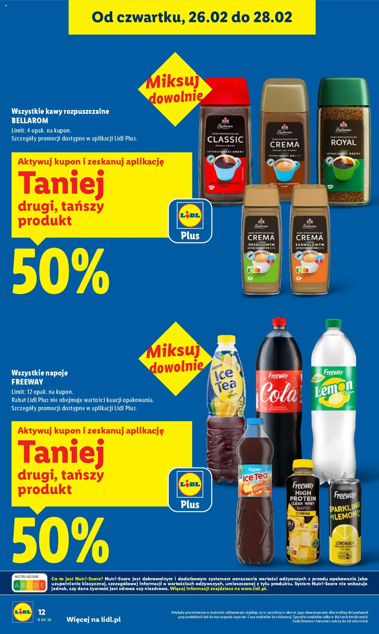 Lidl Gazetka od 26.02.2026 | Strona: 12 | Produkty: Cytryna, Ice Tea, Kawa rozpuszczalna, Kawa