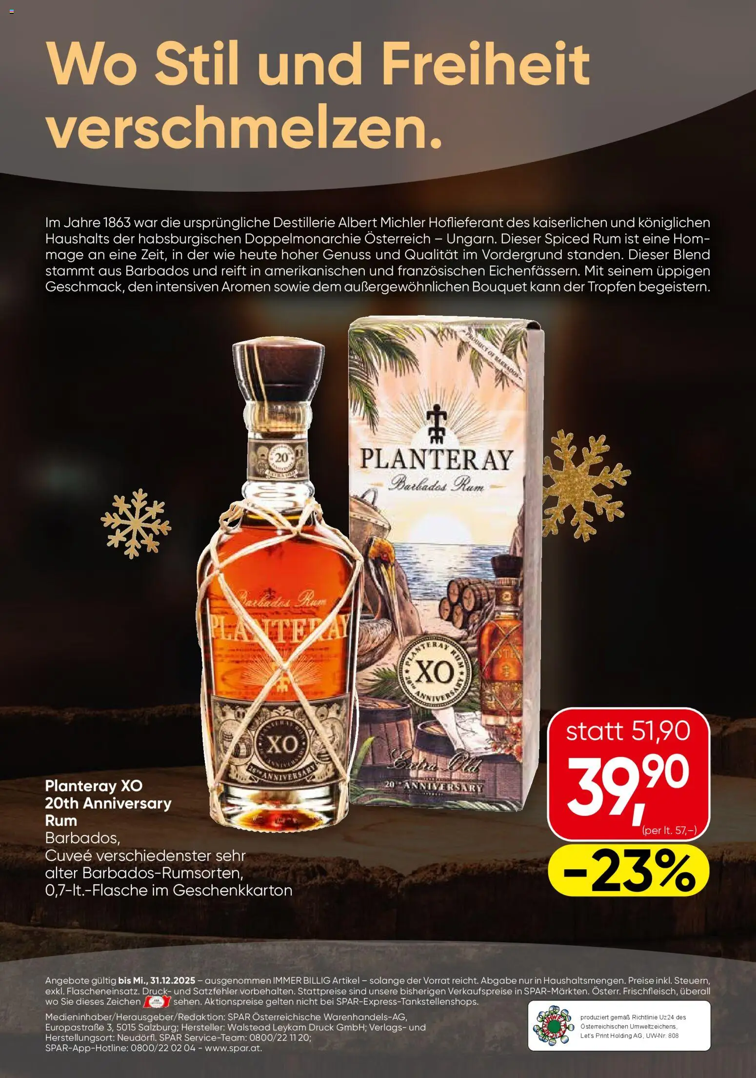 SPAR Gourmet Whisky & Rum - Wien  gültig ab 08.11.2025 | Seite: 8