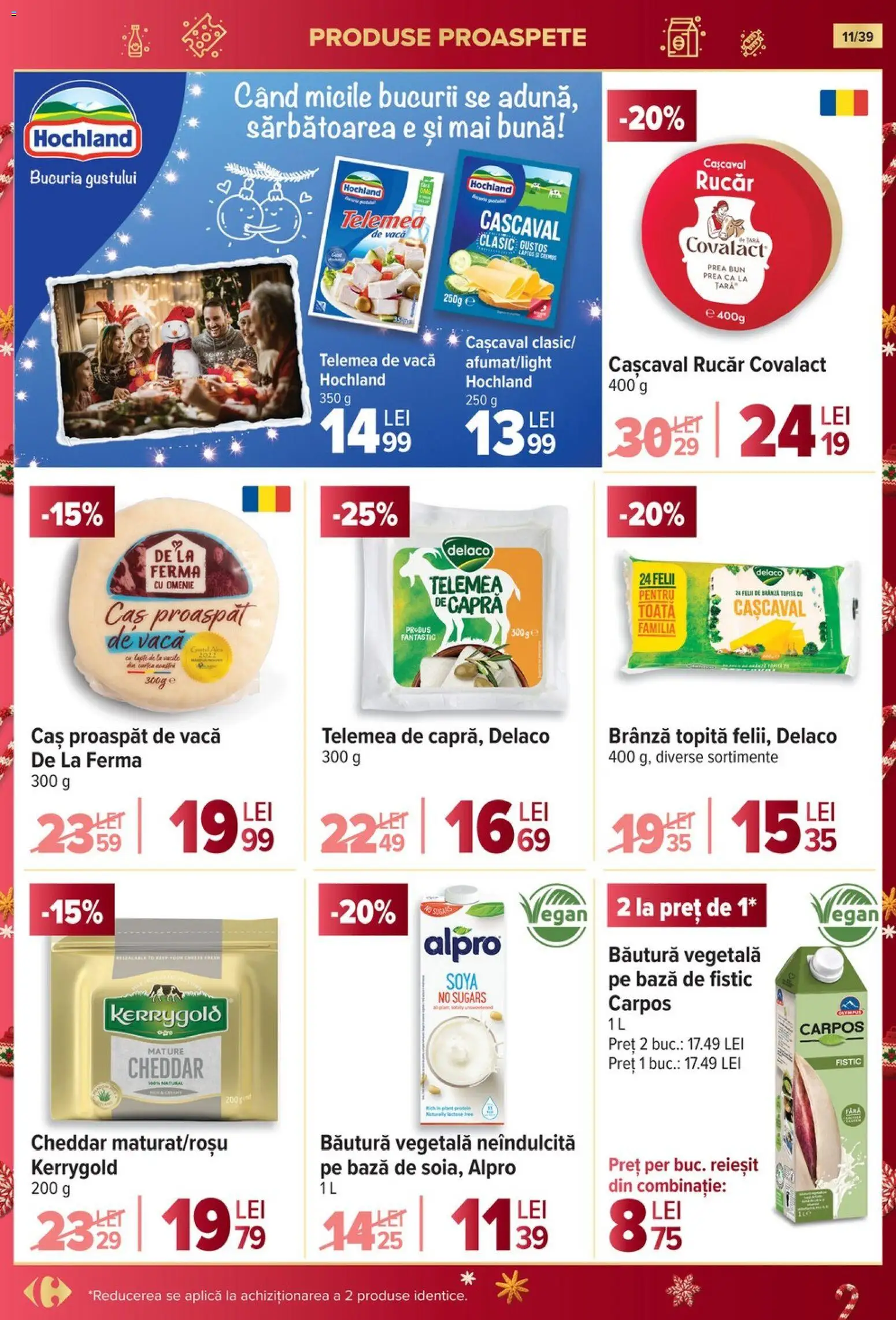 Noul catalog Carrefour – valabil de la 19.11.2025 | Pagină: 11 | Produse: Light Kedi Konservesi, Cașcaval, Brânză, Fistic