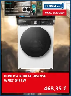 Katalog FRIGO & Co. - Pregled kataloga iz trgovine FRIGO & Co., vrijedi od 09.02.2026 | Stranica: 6 | Proizvodi: Friteza, Perilica rublja, Sušilica