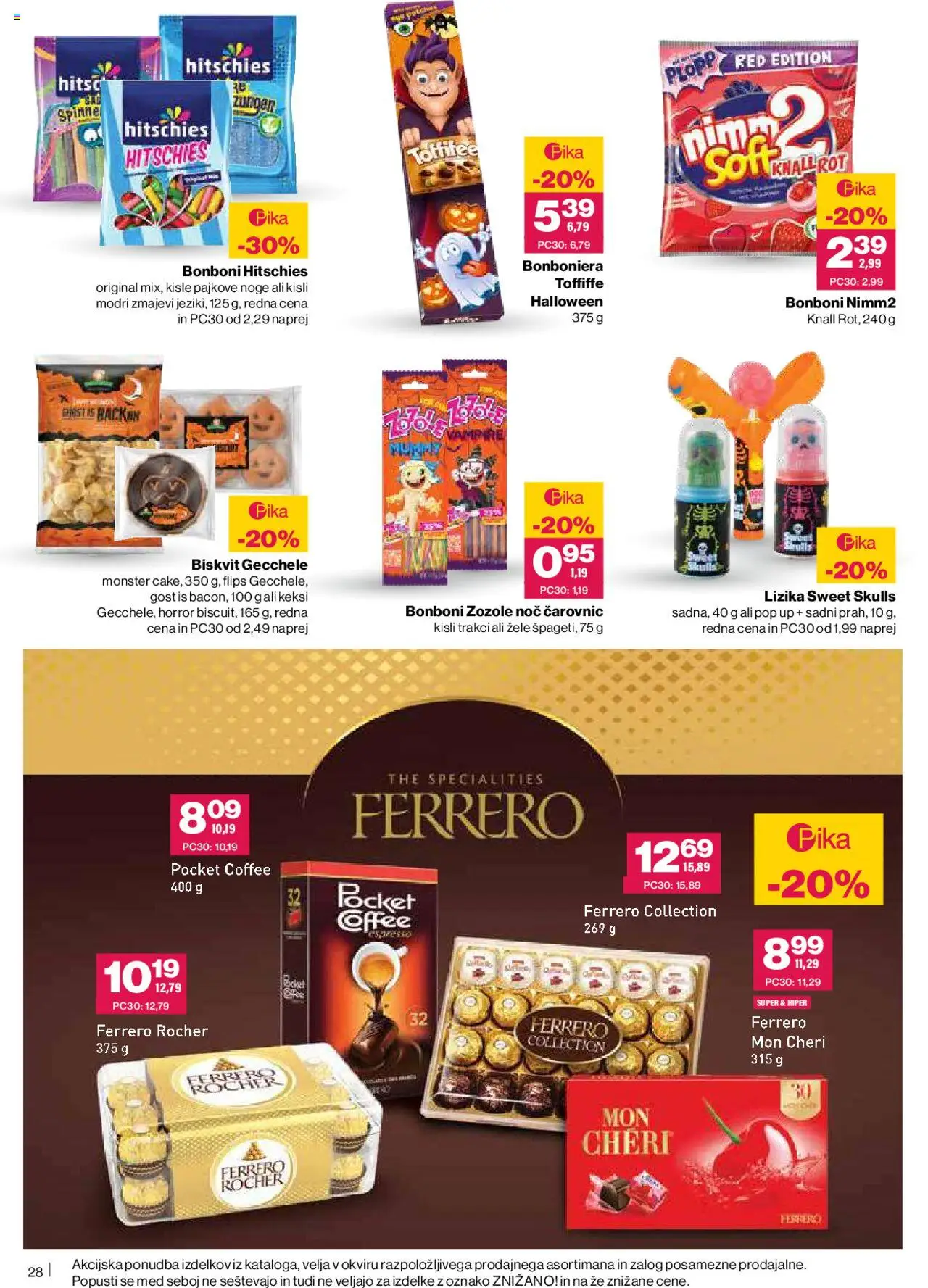 Novi Mercator katalog ponudbe – veljaven od 16.10.2025 | Stran: 30 | Izdelki: Keksi, Bonboni, Flips, Bonboniera