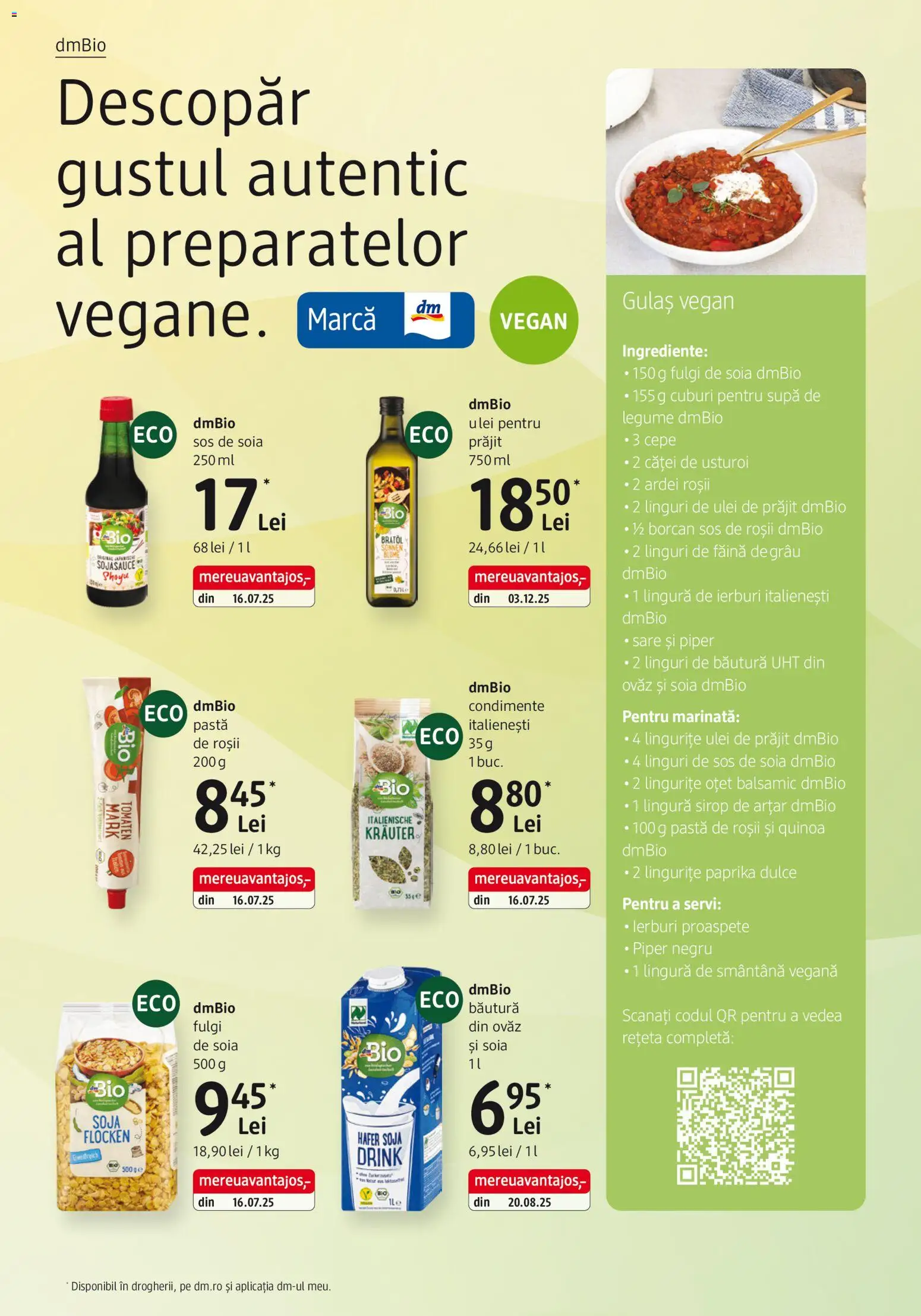 Noul catalog DM drogeriemarkt – valabil de la 08.01.2026 | Pagină: 4 | Produse: Oțet, Sirop, Gulaș, Condimente