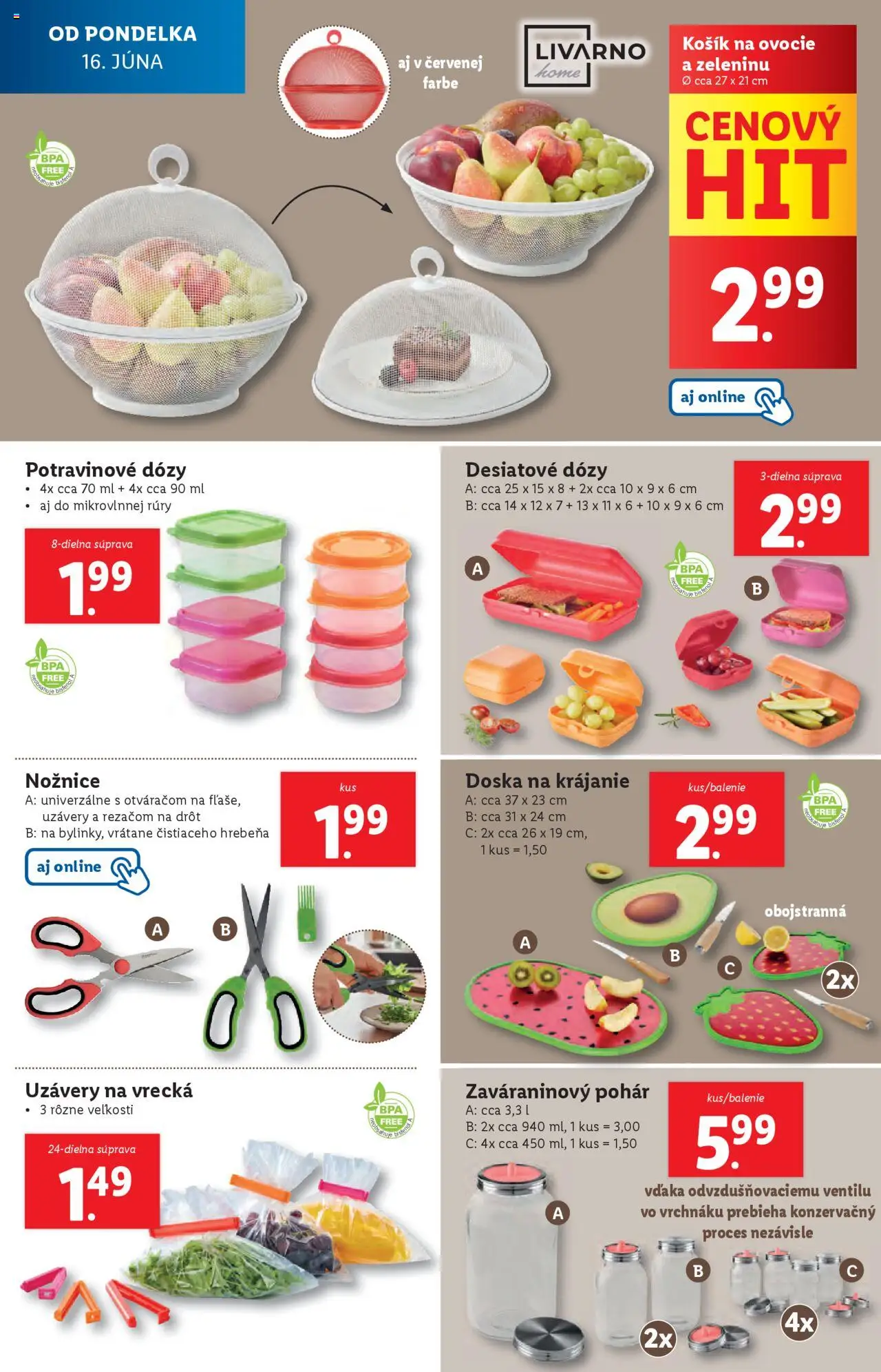 Lidl leták │ platný od 16.06.2025 | Strana: 58 | Produkty: Jar, Ovocie