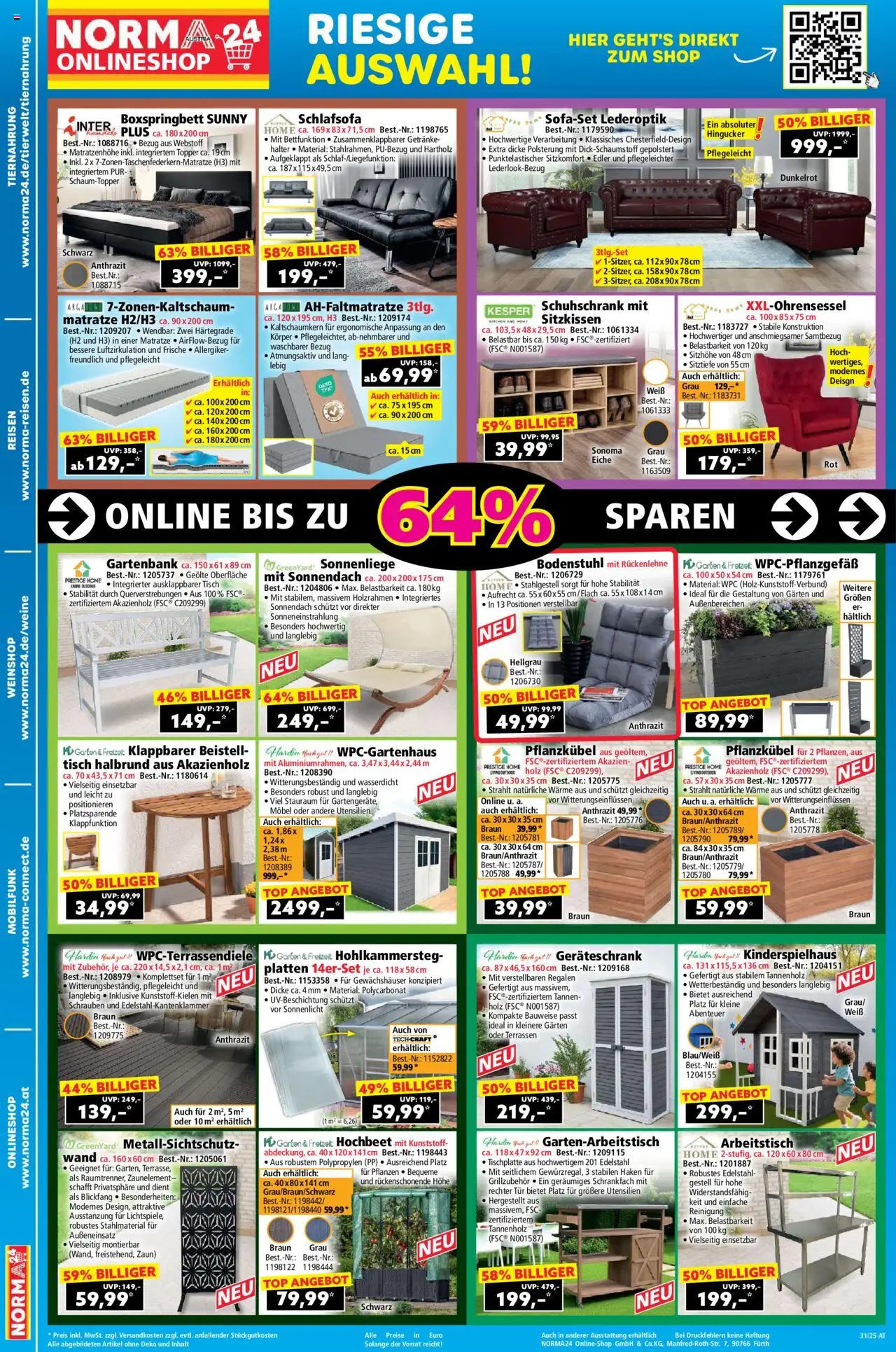 Norma Online Shop gültig ab 28.07.2025 | Seite: 2 | Produkte: Matratze, Tisch, Arbeitstisch