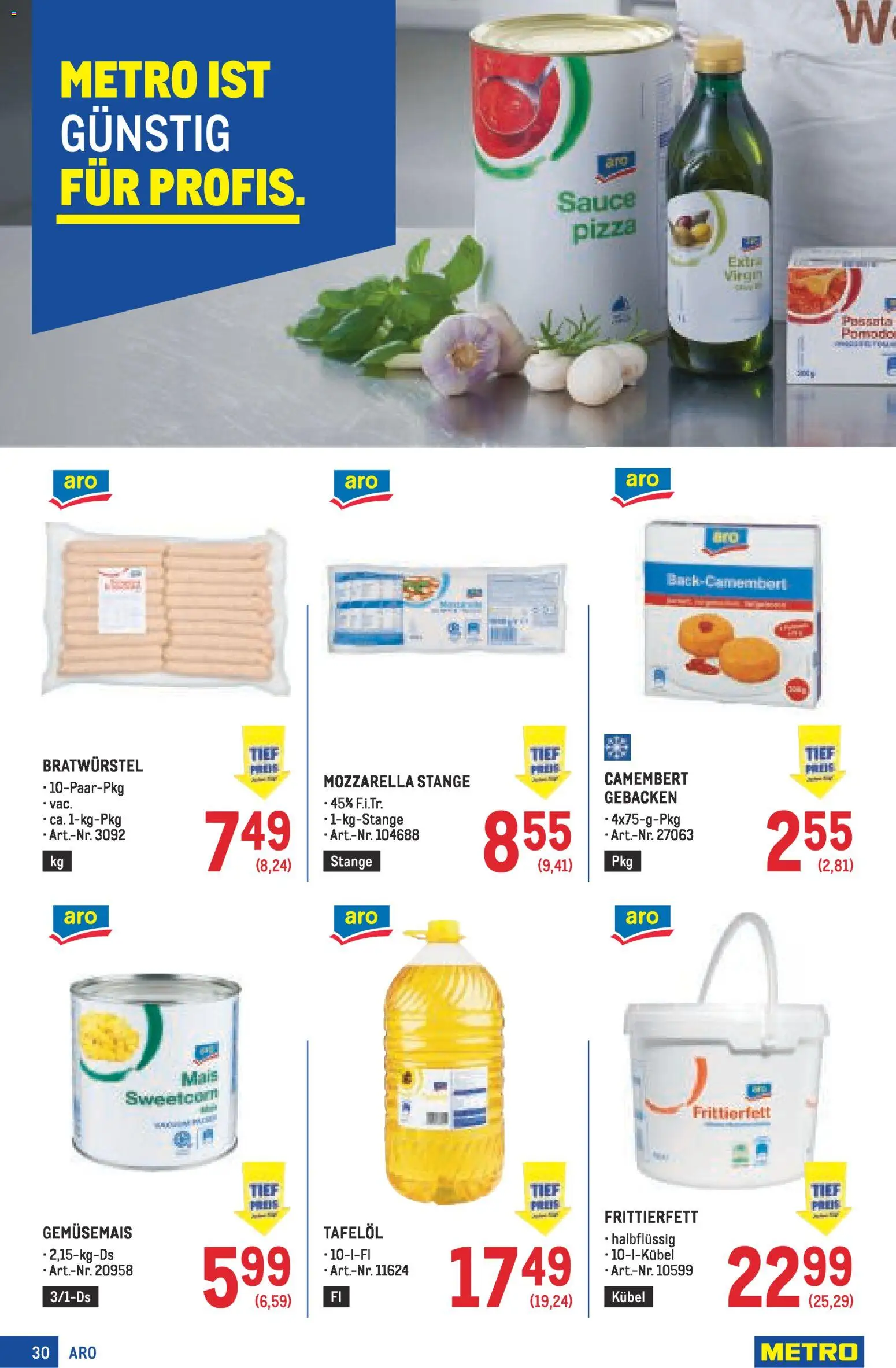 Metro angebote Profi gültig ab 05.03.2026 | Seite: 30 | Produkte: Pizza