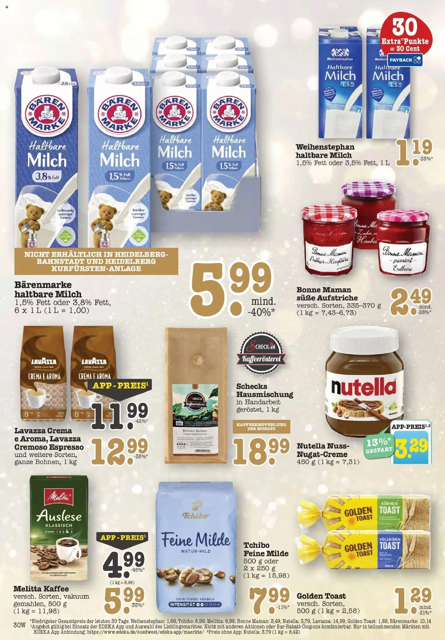 Edeka prospekt Wörth Am Rhein	 – gültig ab 14.12.2025 | Seite: 30 | Produkte: Melitta, Lavazza, Kaffee, Bonne maman