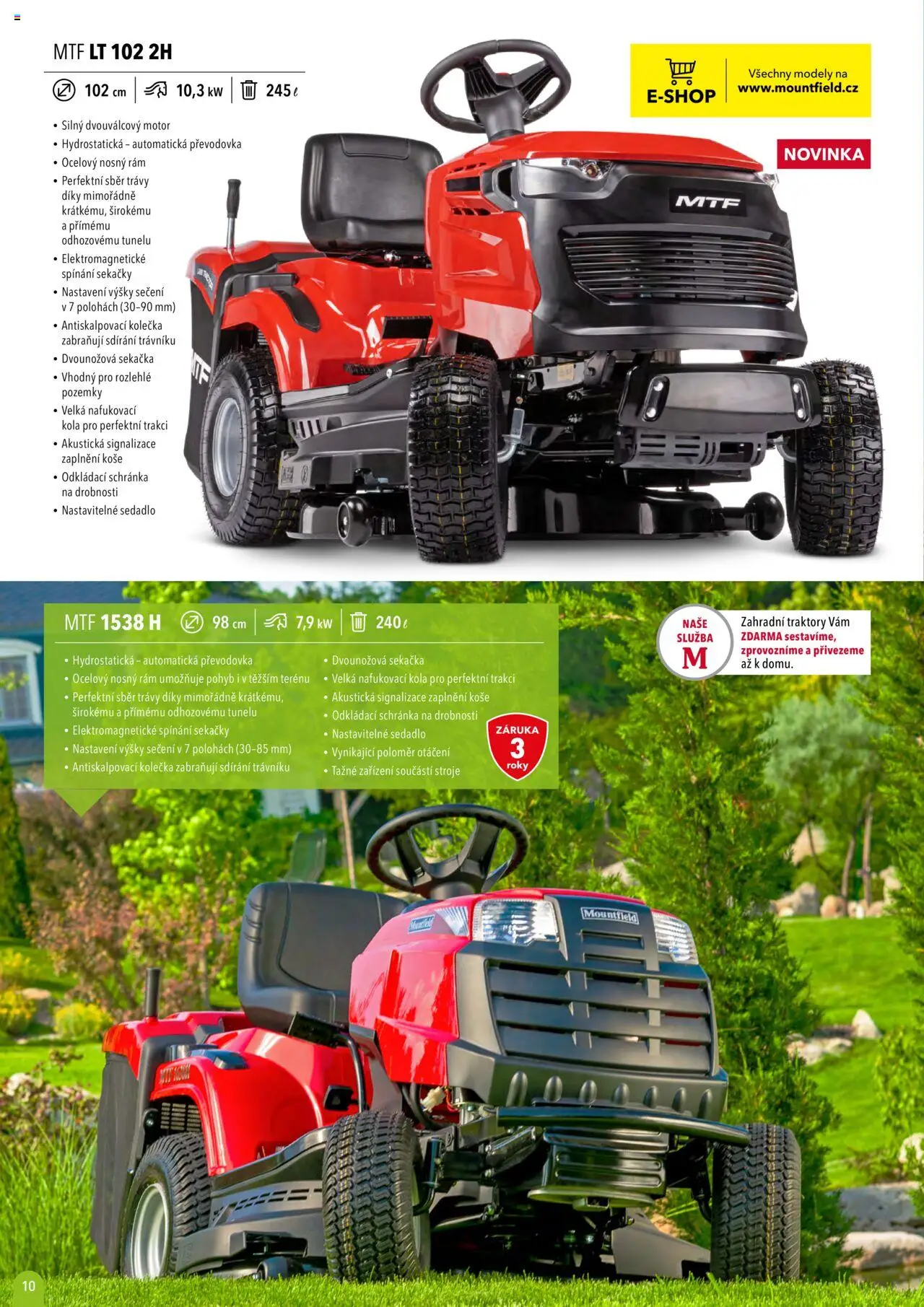 Mountfield katalog 2025 od 16.04.2025 | Strana: 10 | Produkty: Sekačka, Modely, Kola