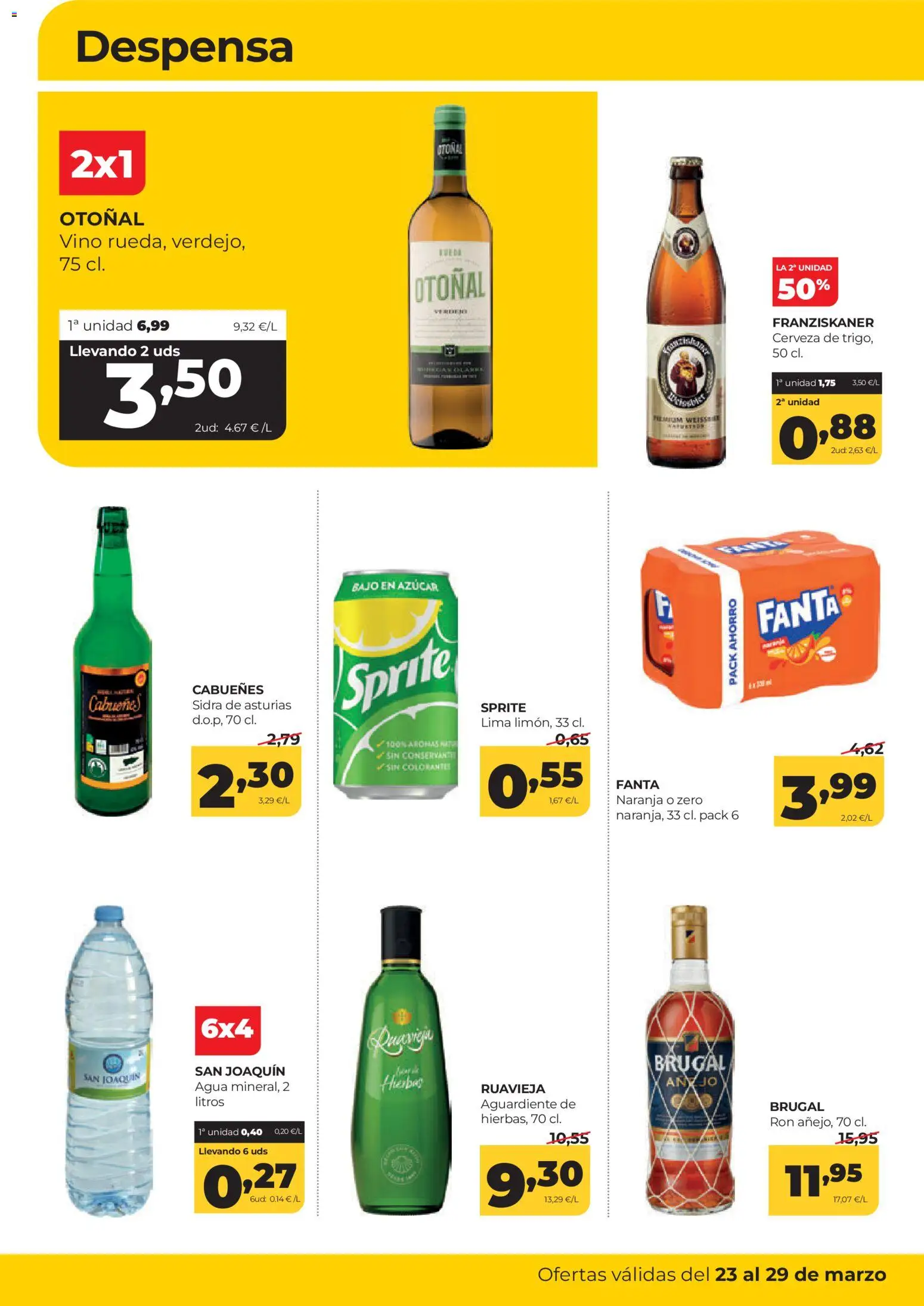 Alimerka folleto Asturias │ válido desde el 23.03.2026 | Página: 14 | Productos: Lima, Ron, Vino, Πρίζες