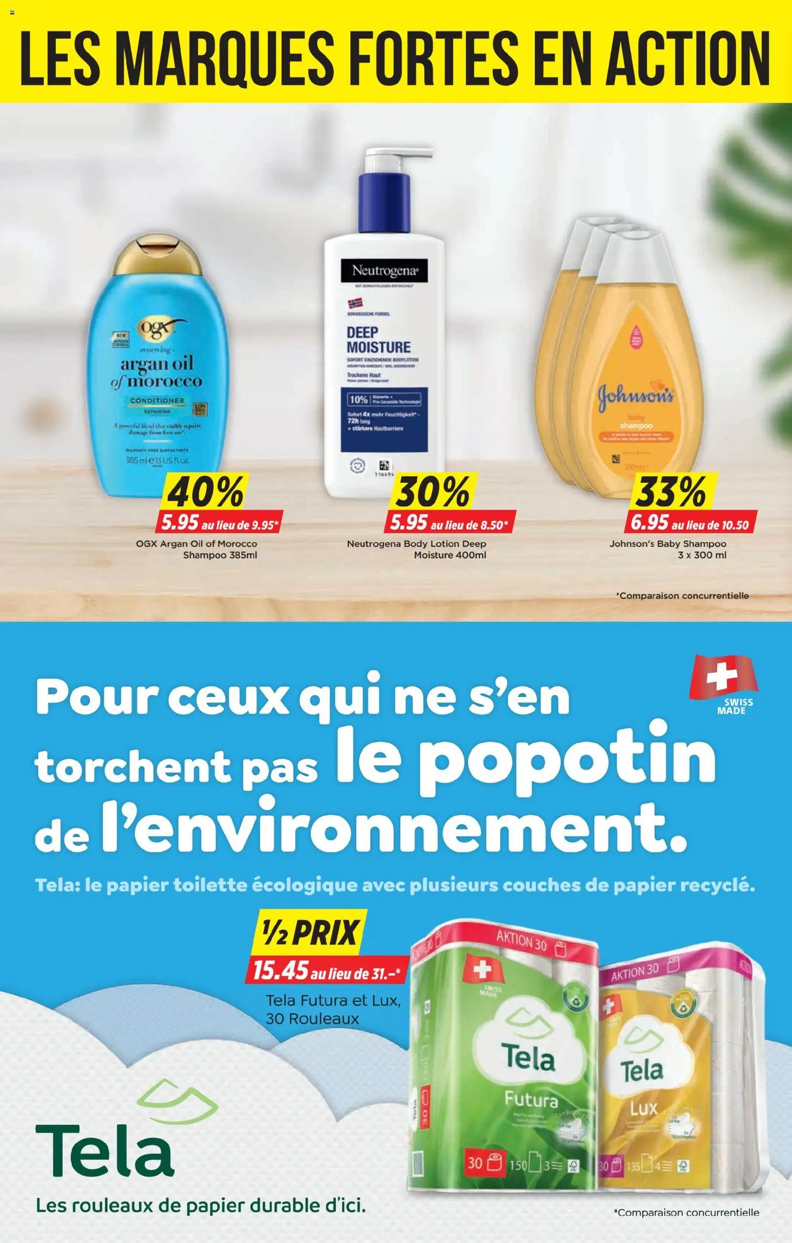 Denner aktionen FR – gültig ab 19.03.2026 | Seite: 18 | Produkte: Toilette, Shampoo, Conditioner, Body Lotion