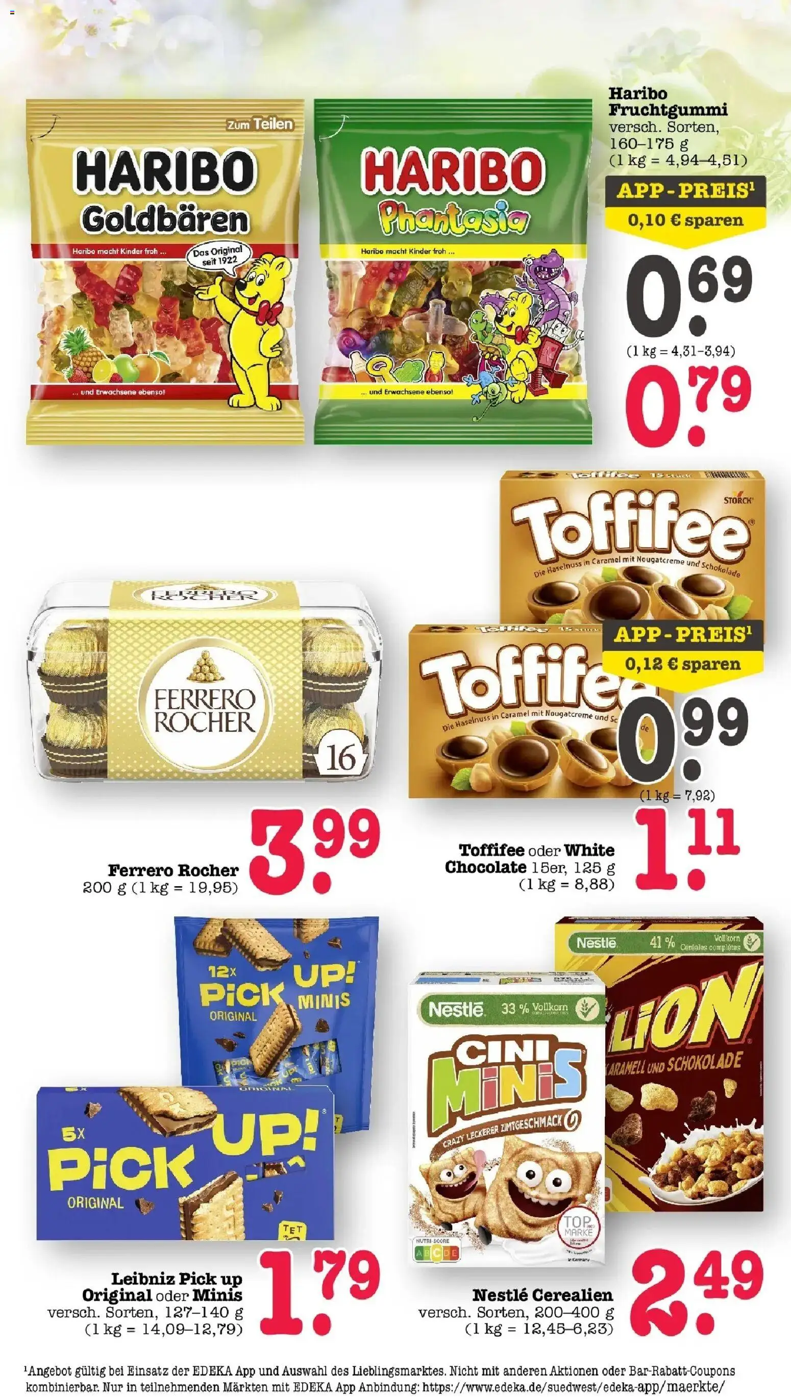 Edeka prospekt Offenbach	 – gültig ab 30.03.2026 | Seite: 51 | Produkte: Ferrero rocher, Haribo, Schokolade, Toffifee