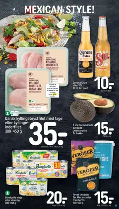 Revet cheddar, Tex Mex ost eller fraiche 9%, 150-500 g gyldig fra 30.11.2025 | Side: 17