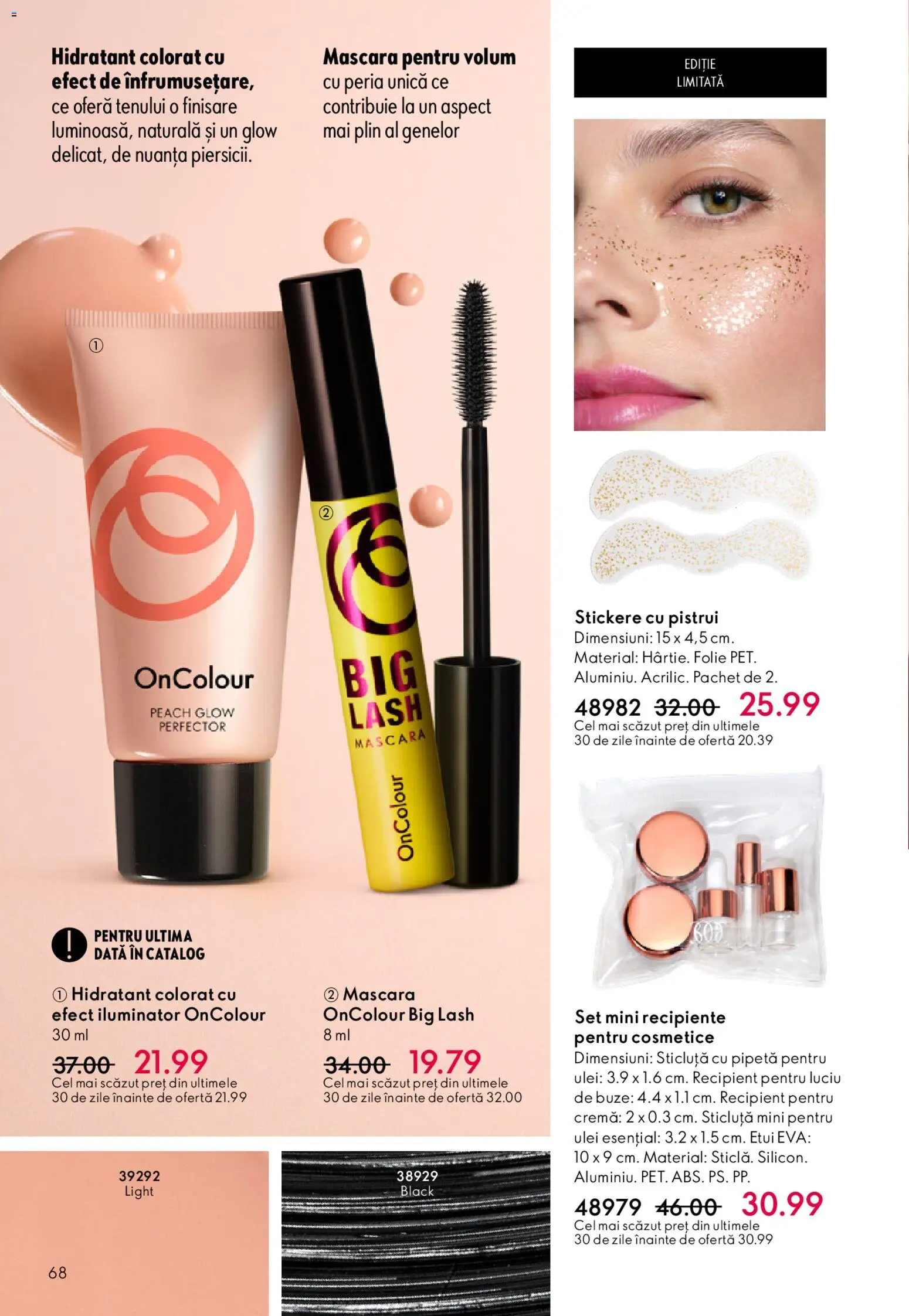 Noul catalog Oriflame – valabil de la 11.02.2026 | Pagină: 68 | Produse: Iluminator, Recipiente, Cremă, Ulei