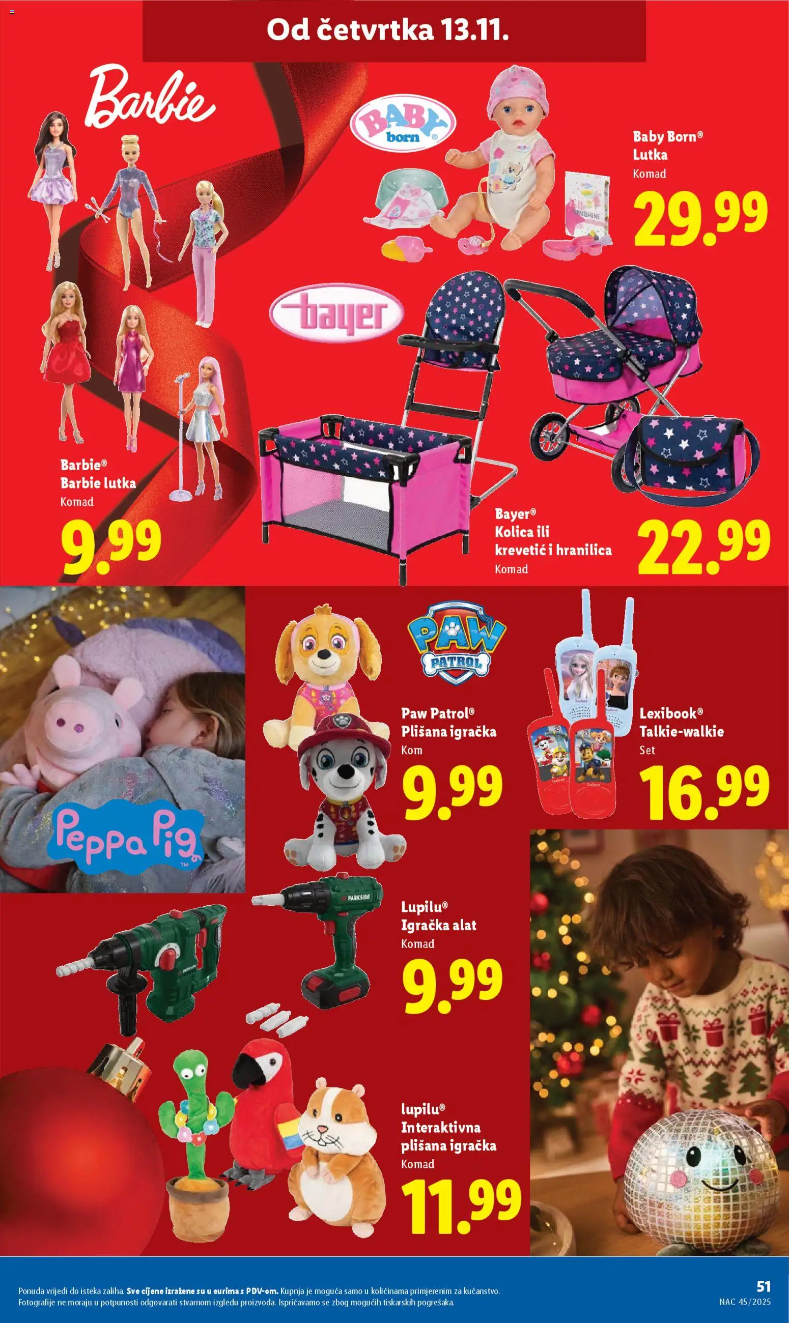 Lidl katalog | vrijedi od 06.11.2025 | Stranica: 51 | Proizvodi: Barbie, Lutka, Kolica, Parkside