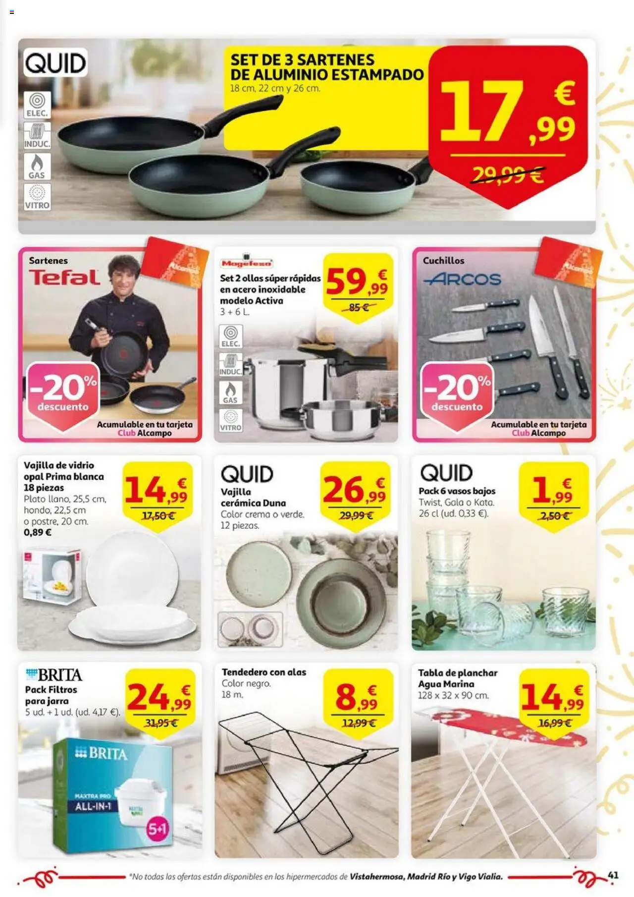 Alcampo - HG Unificado Nacional  │ válido desde el 03.06.2025 | Página: 41 | Productos: Vasos, Crema, Tabla de planchar, Βρεφικό κρεβάτι