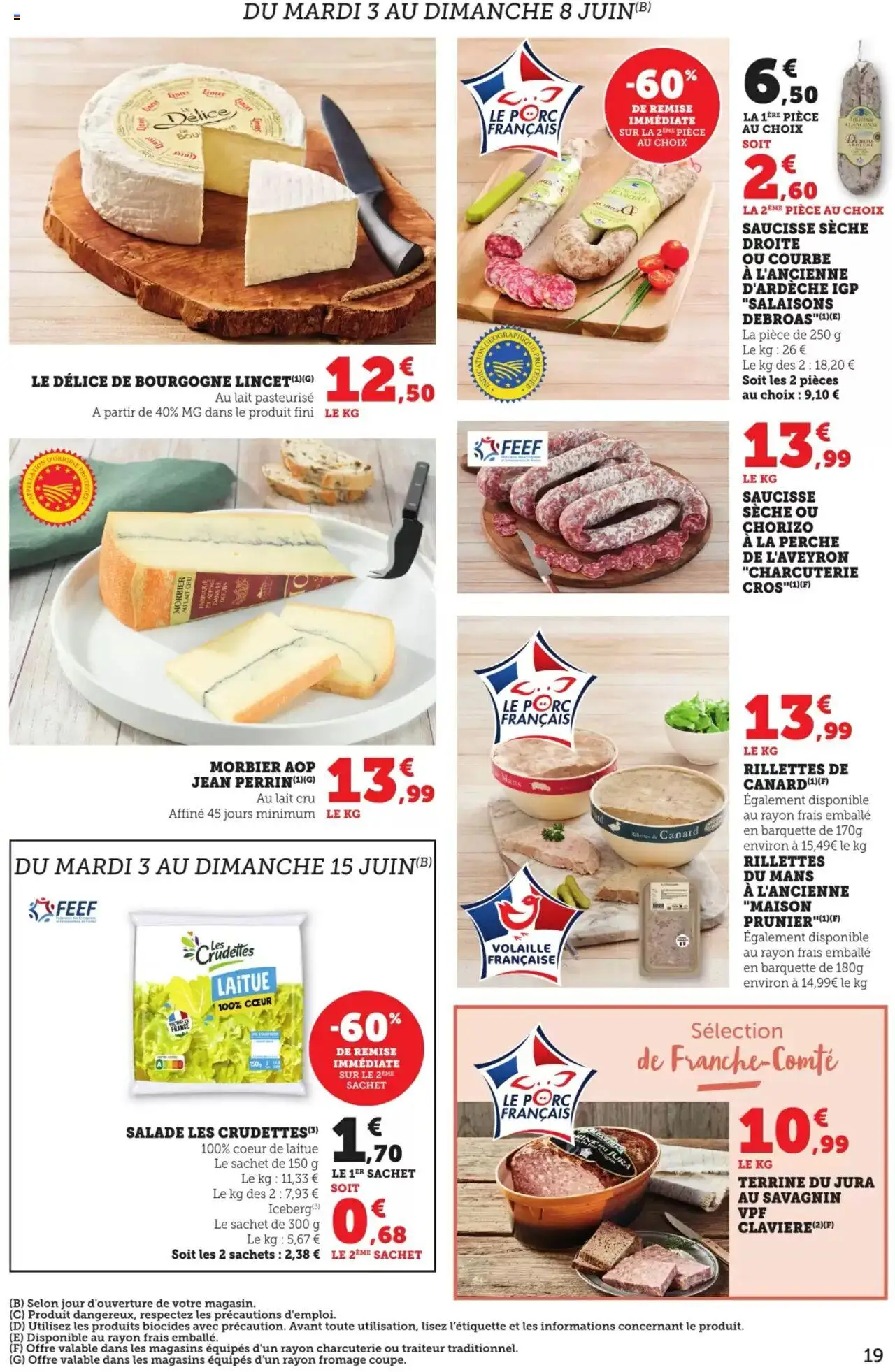  | Page: 19 | Produits: Lait, Fromage, Saucisse, Porc