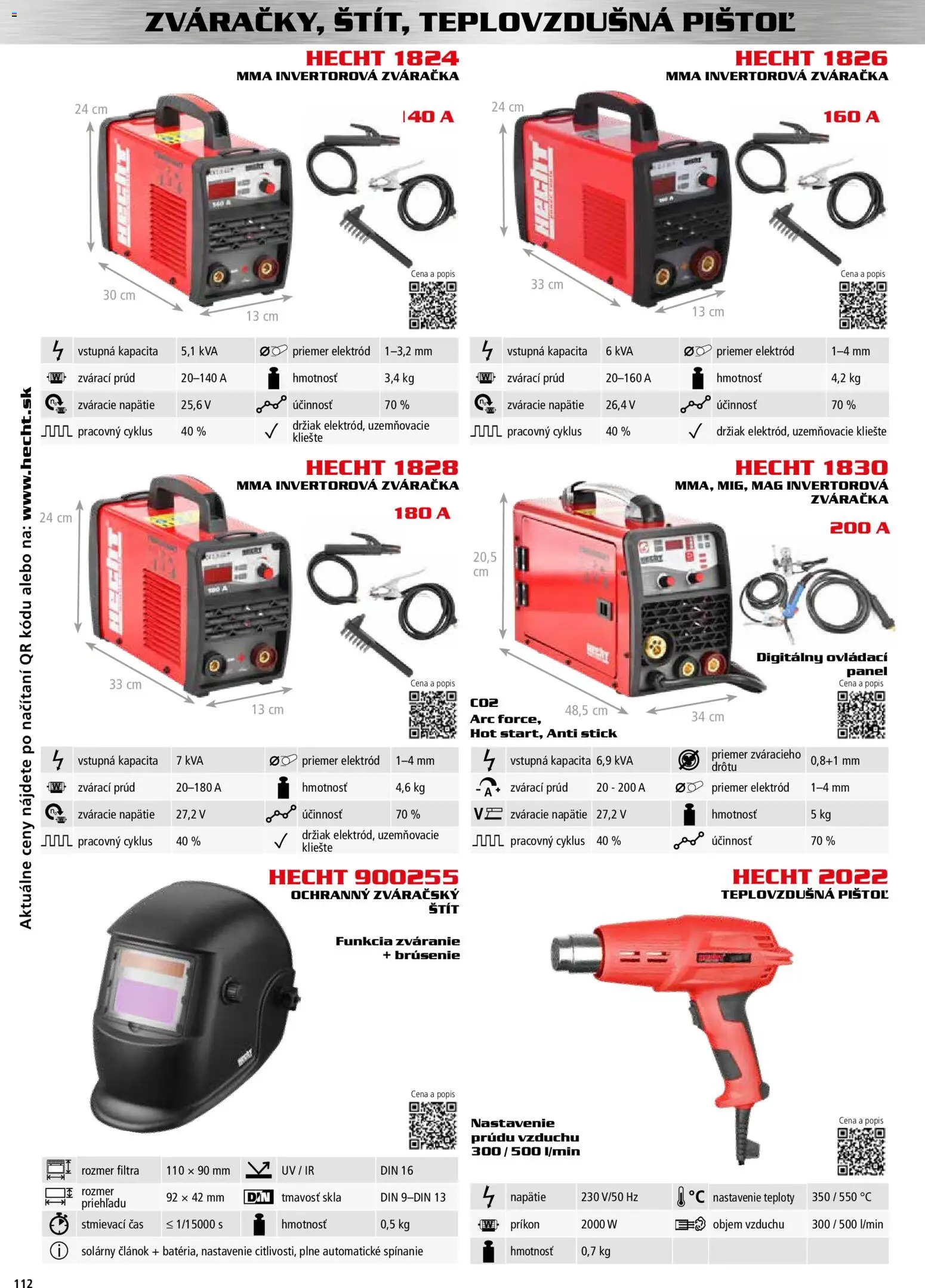 Nové Hecht akcie – leták je platný od 30.10.2025 | Strana: 112 | Produkty: Zváračka