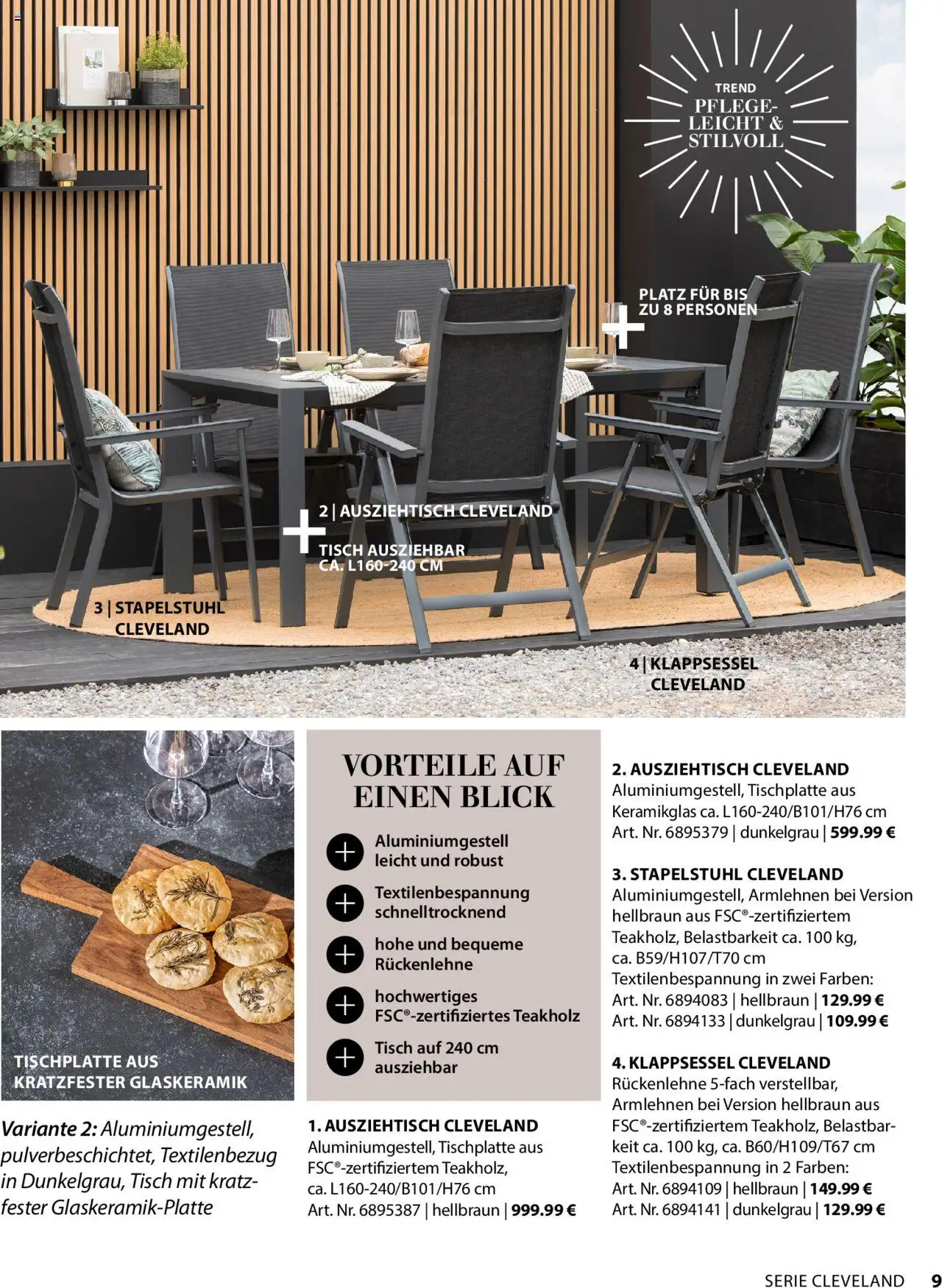 Dehner Gartenmöbel Trends 2025 gültig ab 20.01.2025 | Seite: 9 | Produkte: Tisch