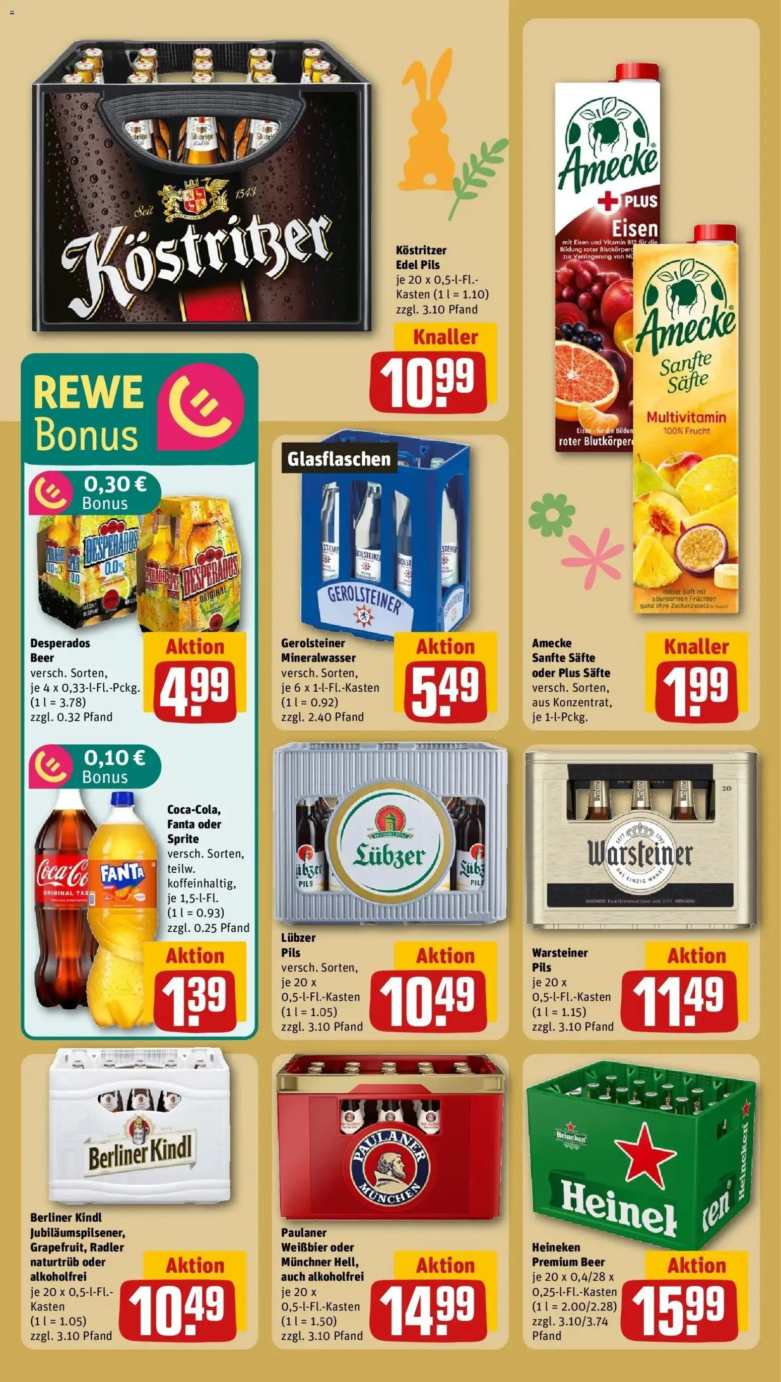 Rewe Prospekt Schwielowsee / Caputh	 – gültig ab 15.03.2026 | Seite: 22 | Produkte: Radler, Saft, Paulaner, Gerolsteiner