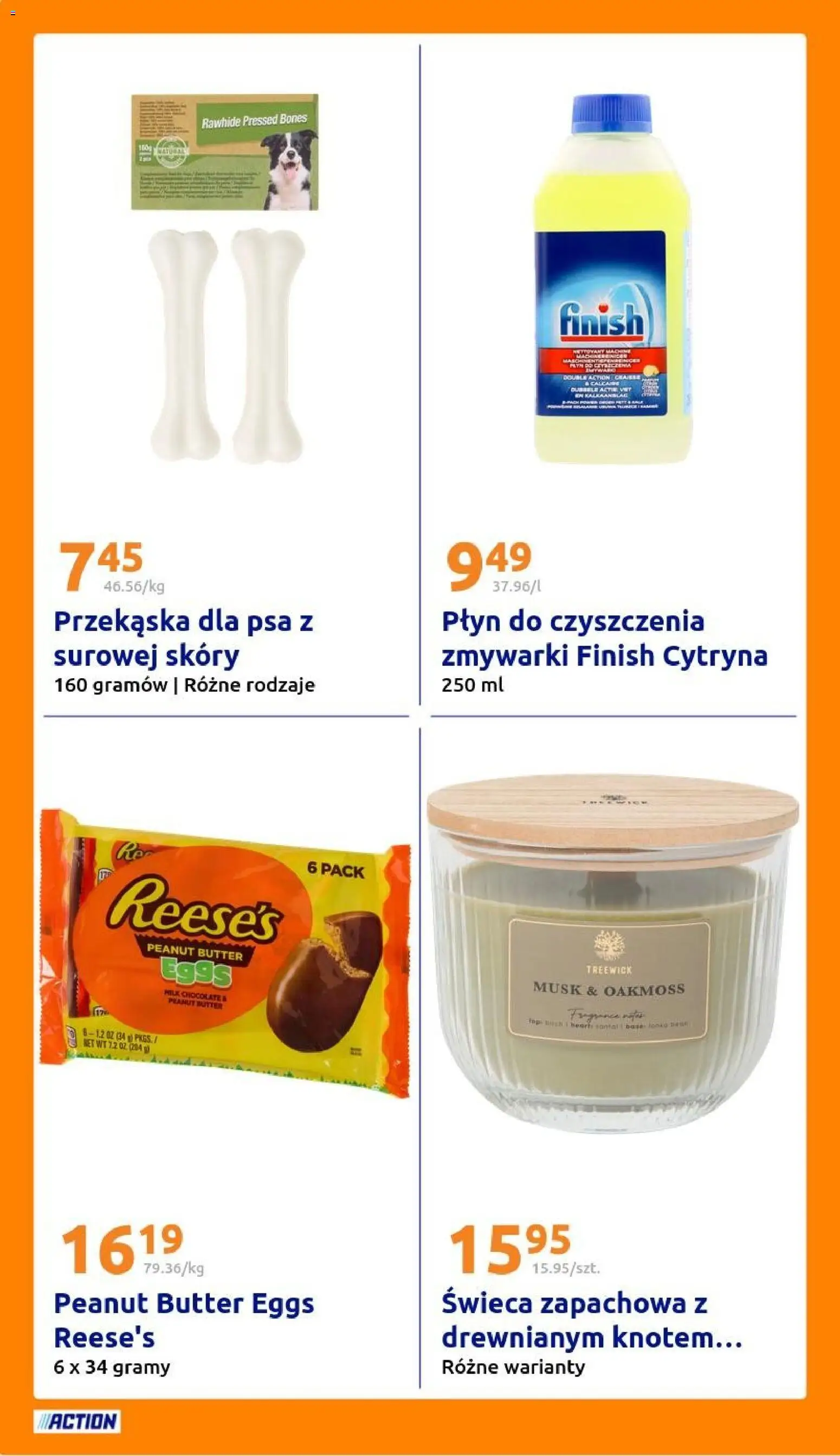 Action gazetka od 18.03.2026 | Strona: 20 | Produkty: Cytryna, Reese's, Finish